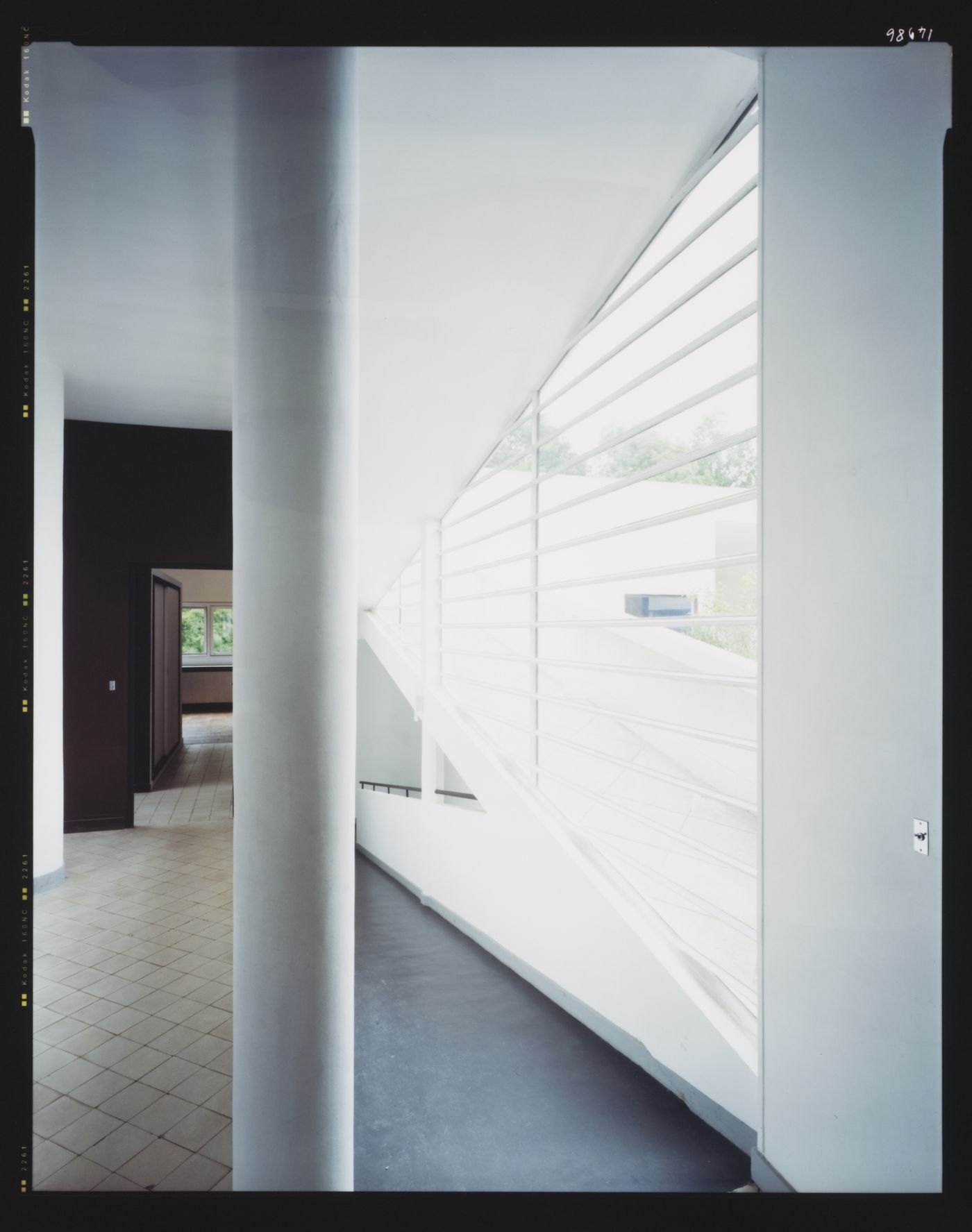 Interior view of the Villa Savoye, Poissy, France