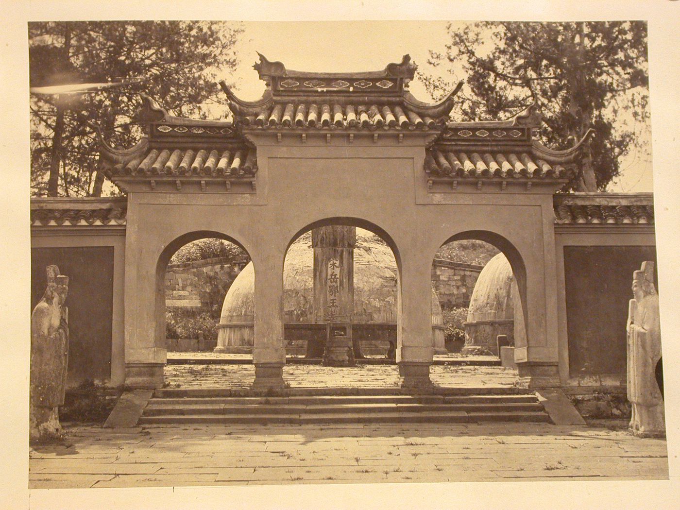 View of a gate leading to a royal tomb ?, Fuzhou, Fujian Sheng, China