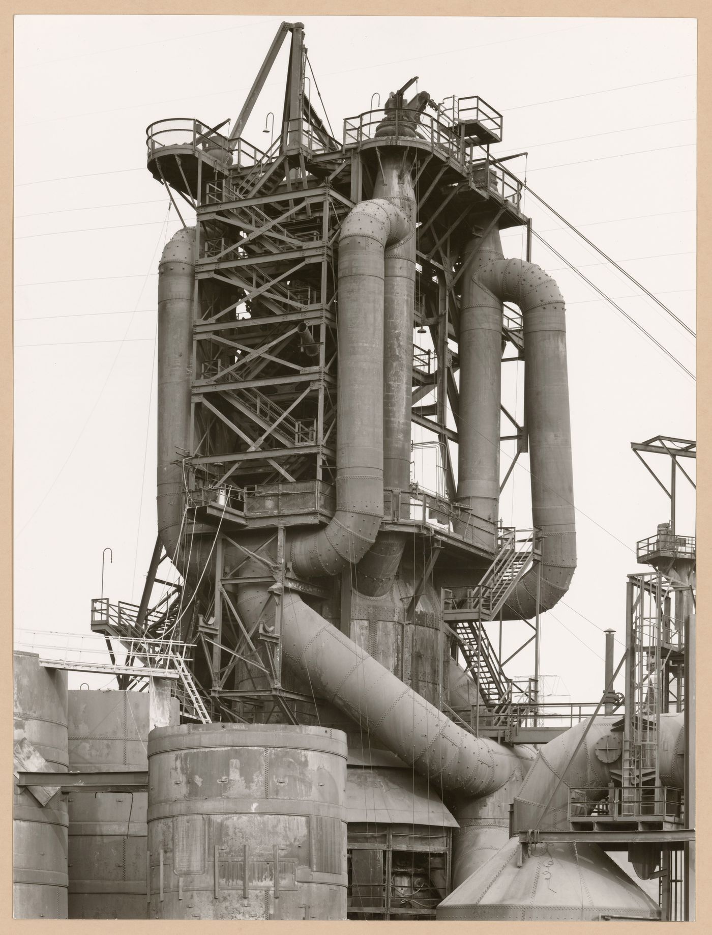 View of a blast furnace head of the U.S. Steel Edgar Thompson Plant, Braddock, Pennsylvania