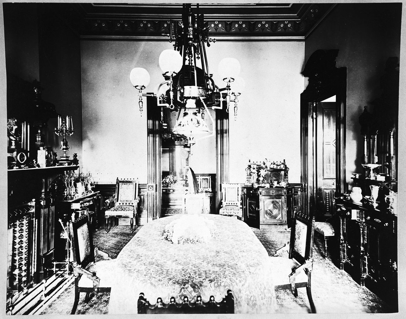 Dining room, Linden Towers, James Clair Flood Estate, Atherton, California