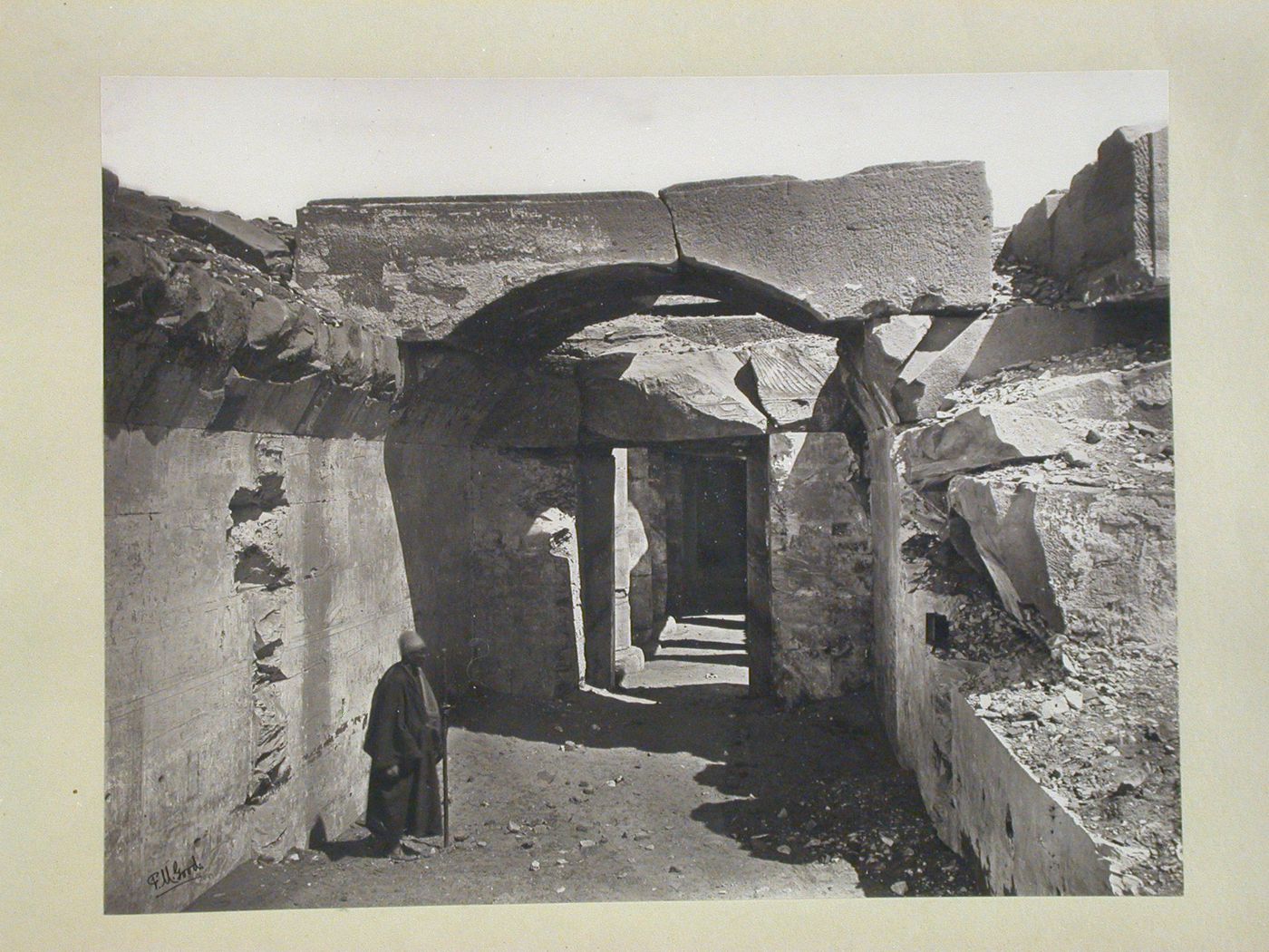 Temple of Seti I, false arch [?], Abydos, Egypt