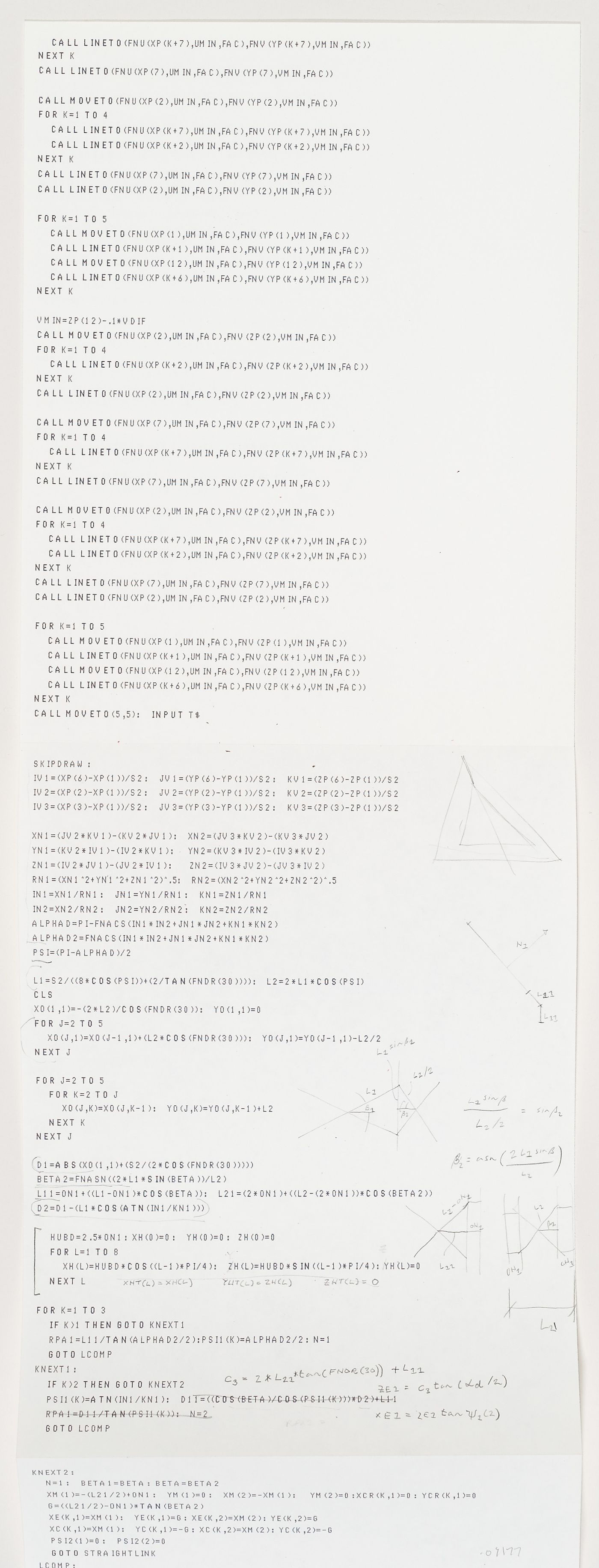 Mathematics for expanding icosahedron design shown in original U.S. patent 4,942,700