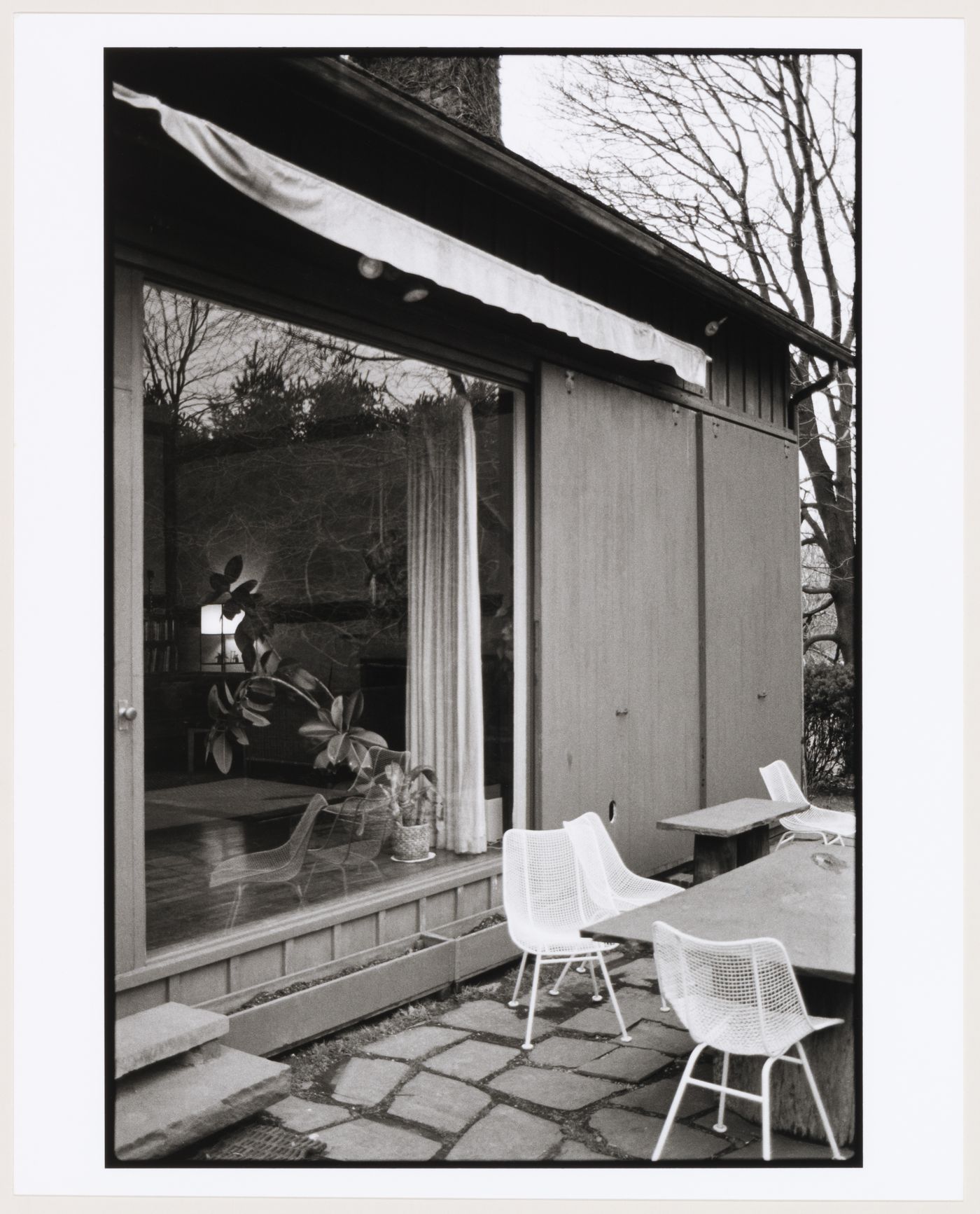 Exterior view of Mary Callery Barn and patio, Huntington, Long Island, New York, United States