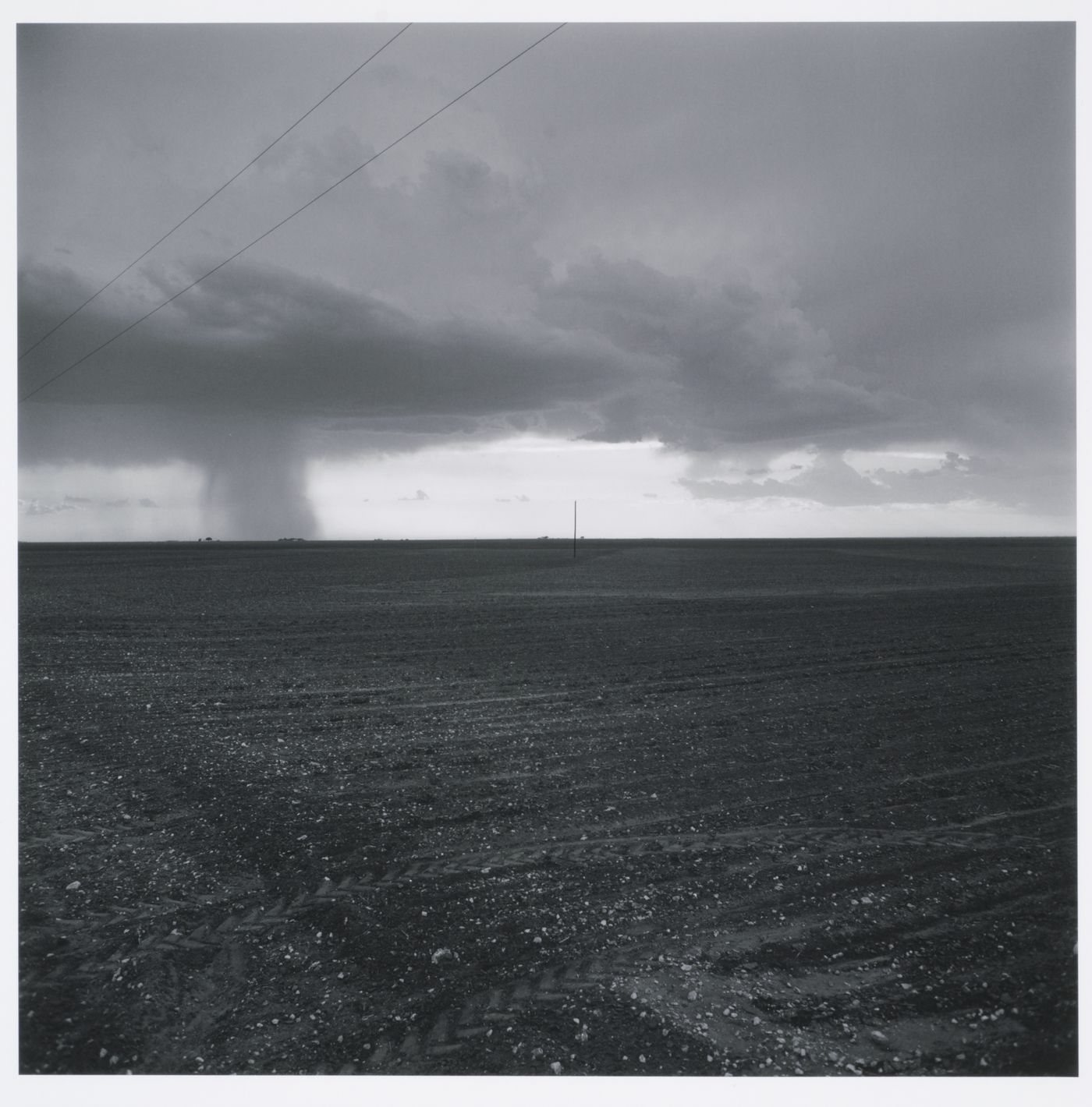 Landscape - thunder storm approaching - near Lamesa, Texas 1975