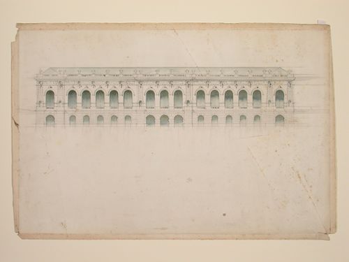 Facade of a public building