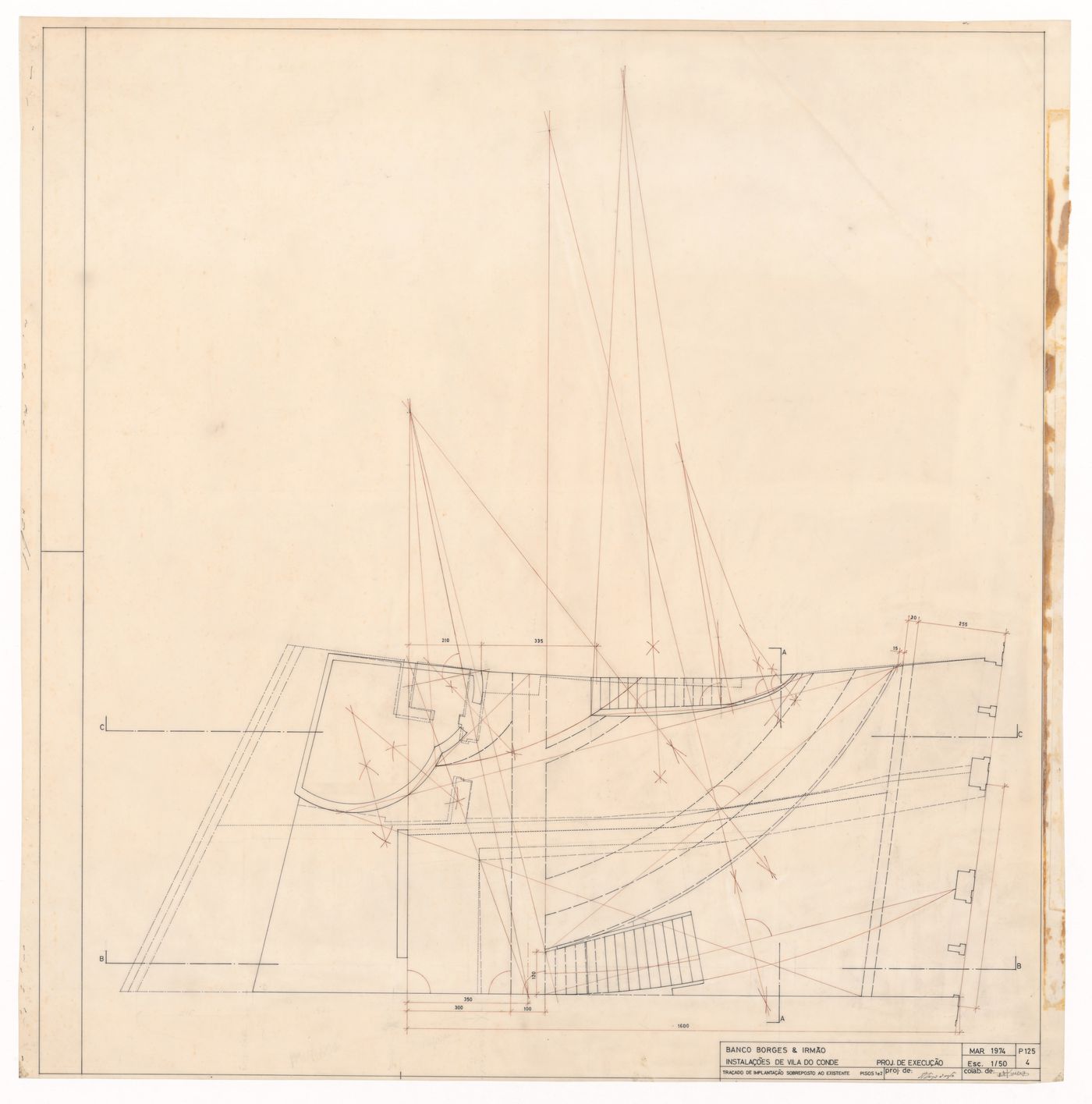 Plan for Borges & Irmão bank, Vila do Conde