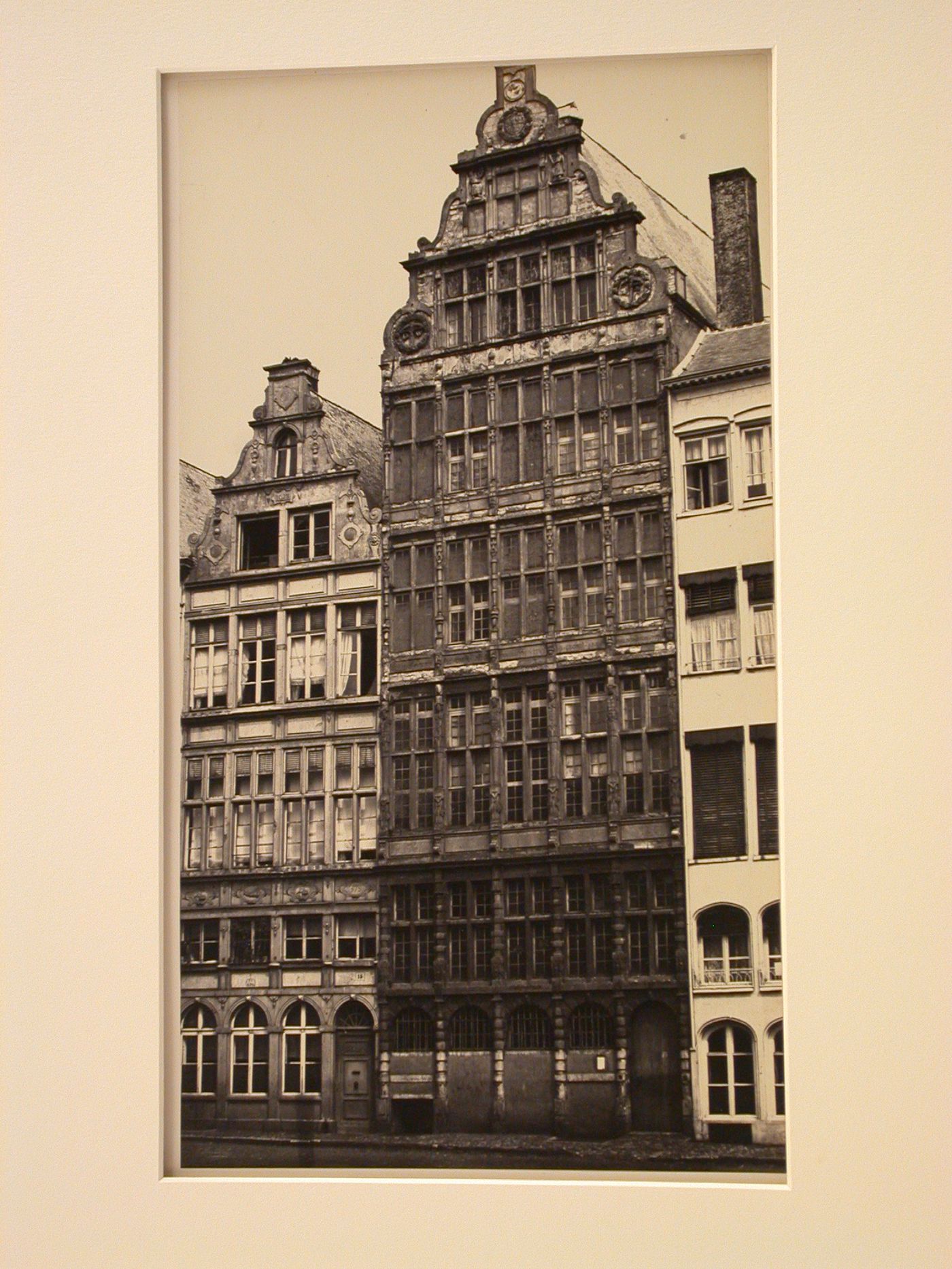 Façade of house of Charles V, with portions of two neighboring houses, Antwerp, Belgium