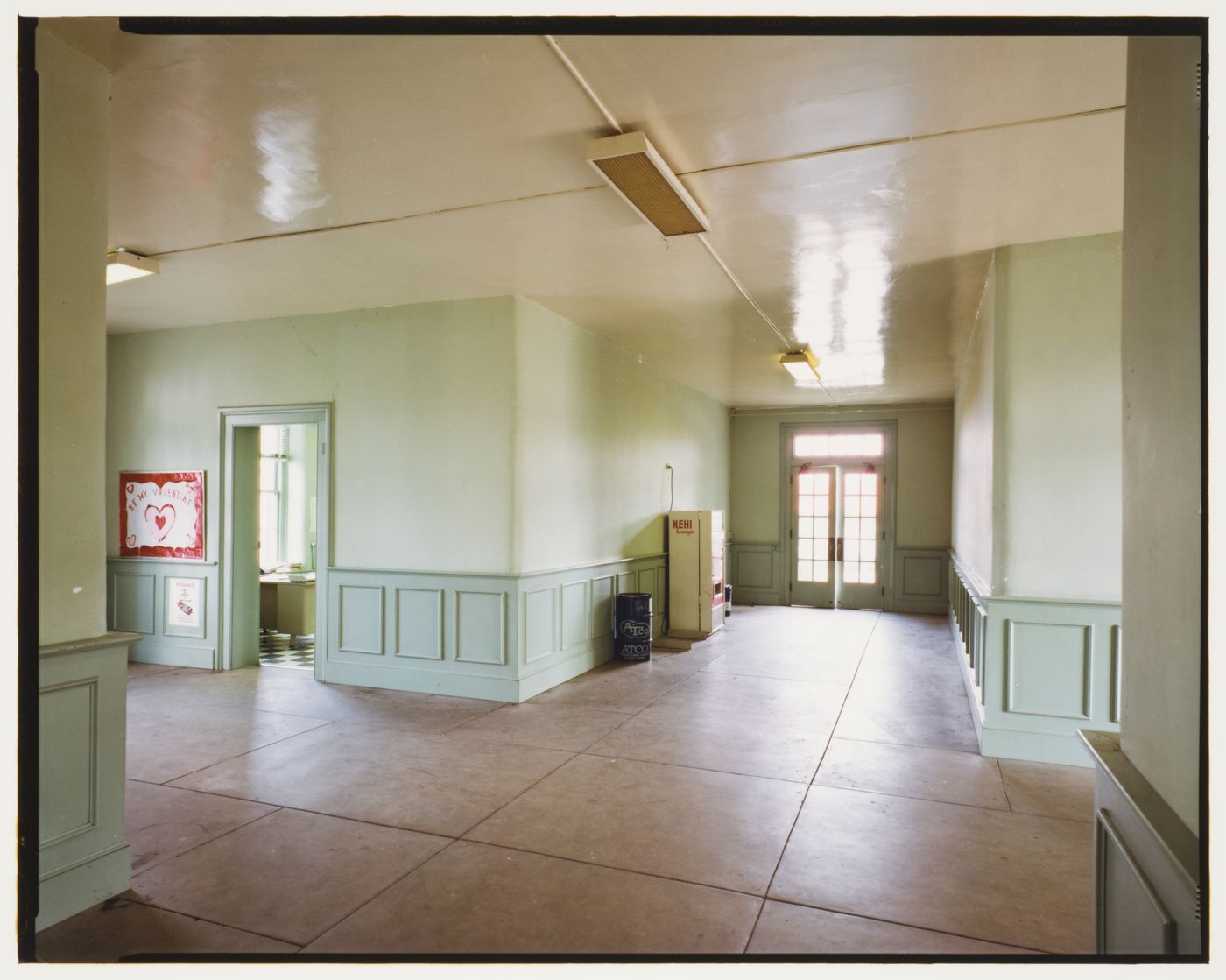 Interior view of the Greene County Courthouse showing a hallway, Eutaw, Alabama