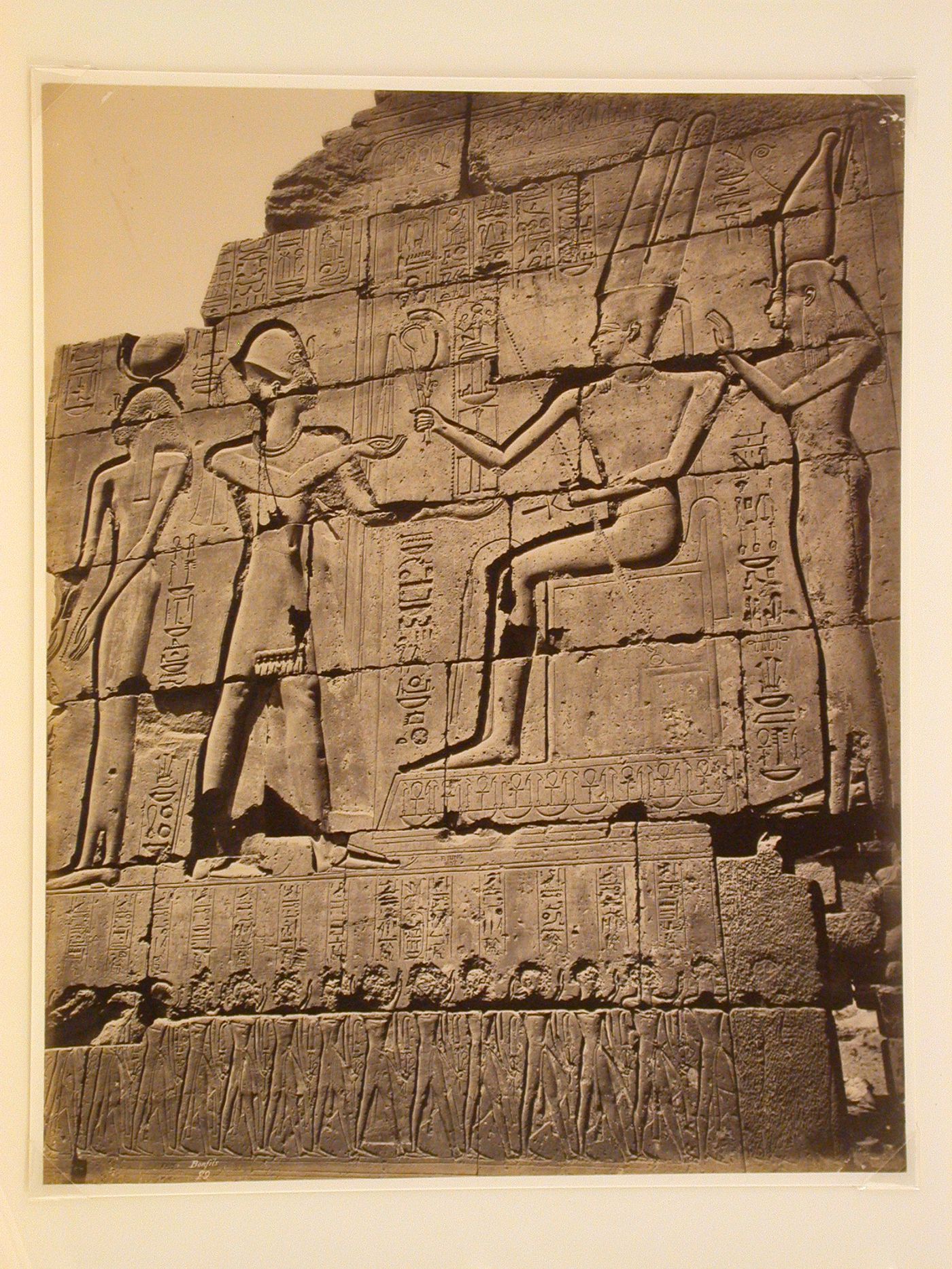 Bas-relief dans le Ramesseion, Thebes