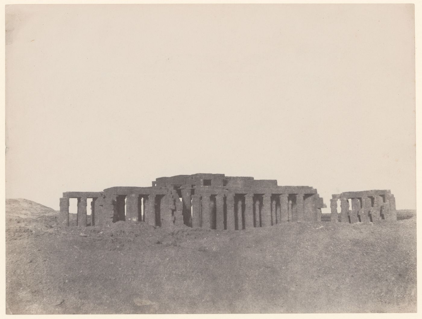 The Ramesseum, from the west, Thebes, Egypt