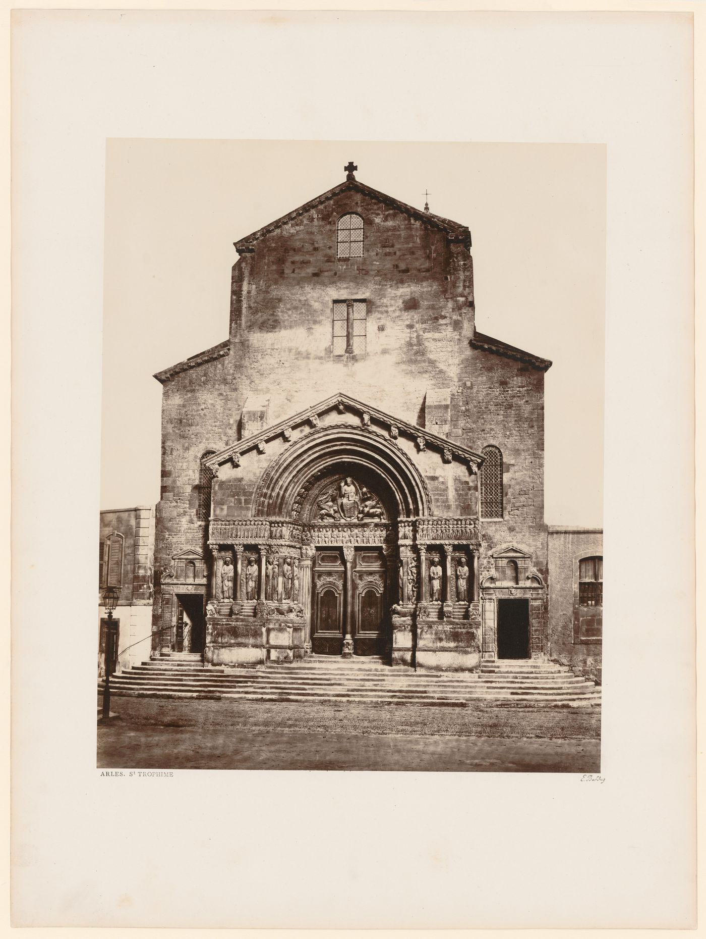 Exterior view west façade of St. Trophime, Arles, France