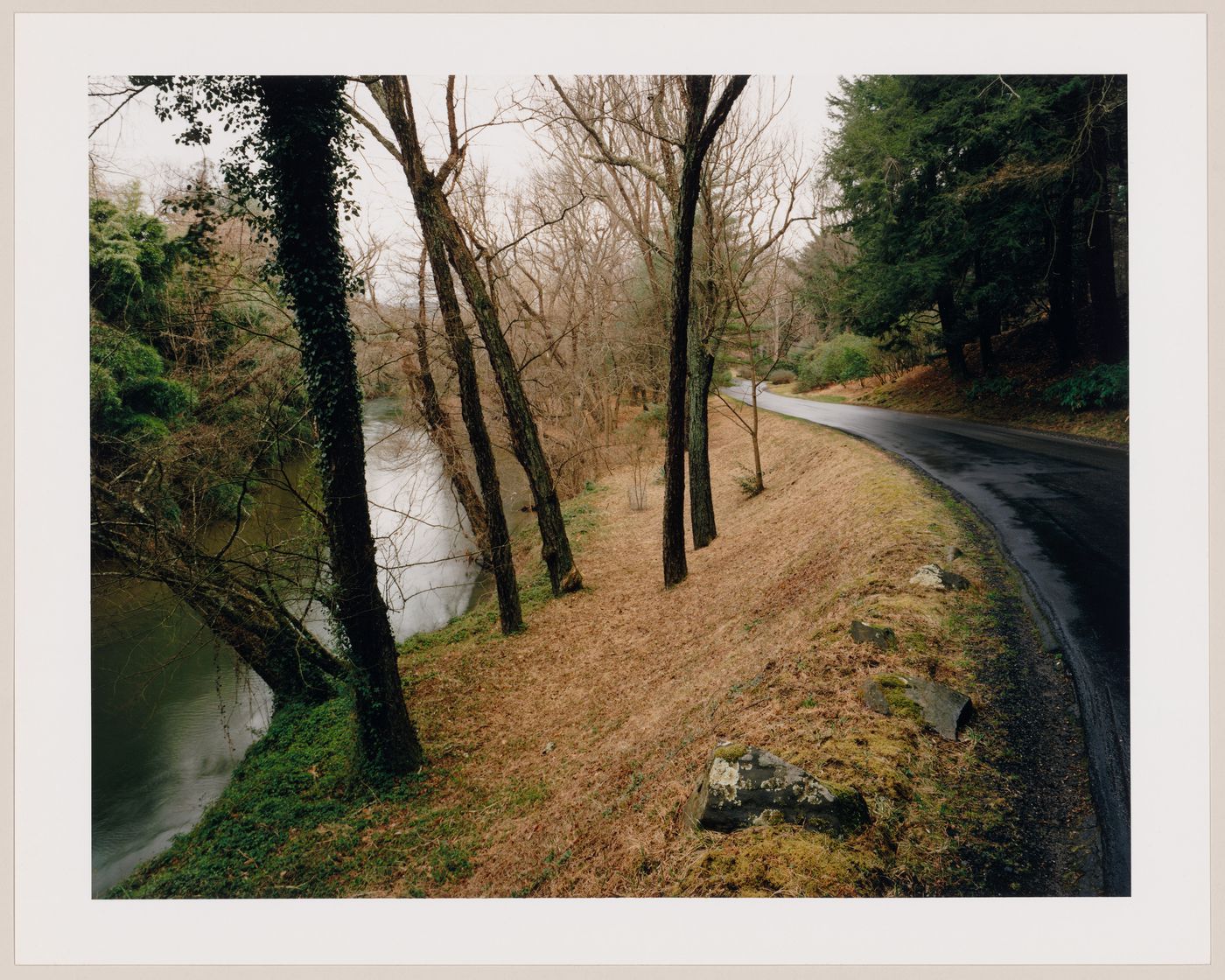 Viewing Olmsted: View along the approach road and the Swannanoa River, The Vanderbilt Estate, "Biltmore", Asheville, North Carolina