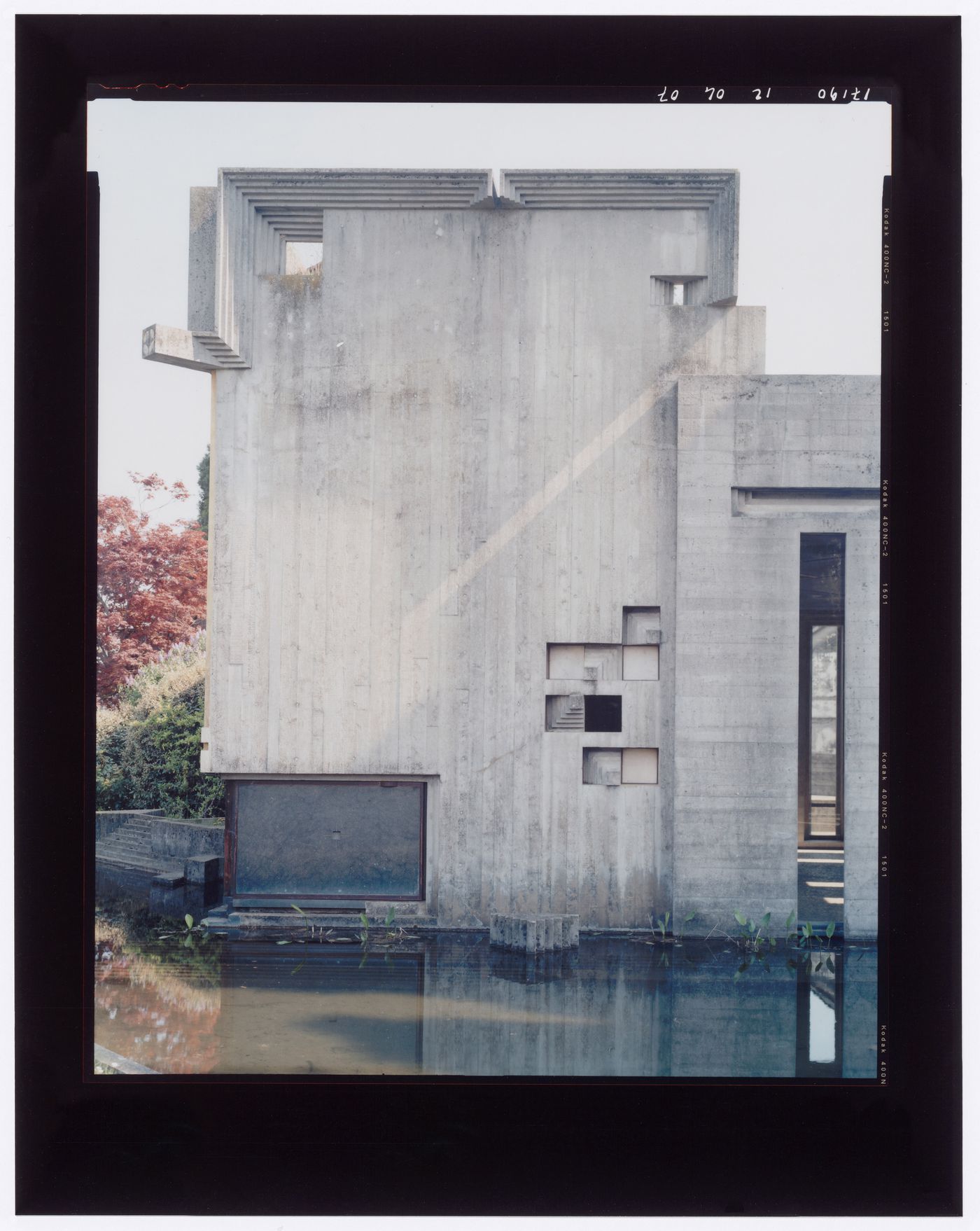 Looking southeast, Carlo Scarpa's Tomba Brion, San Vito d'Altivole, Italy