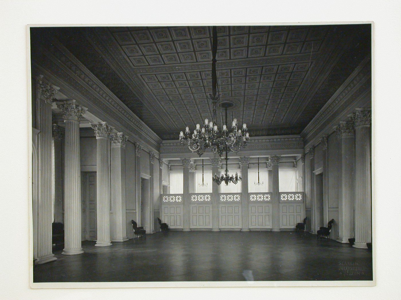 Interior view of the ballroom of the Civilian Casino (now demolished), 20 Waisenstraße, Potsdam, Germany