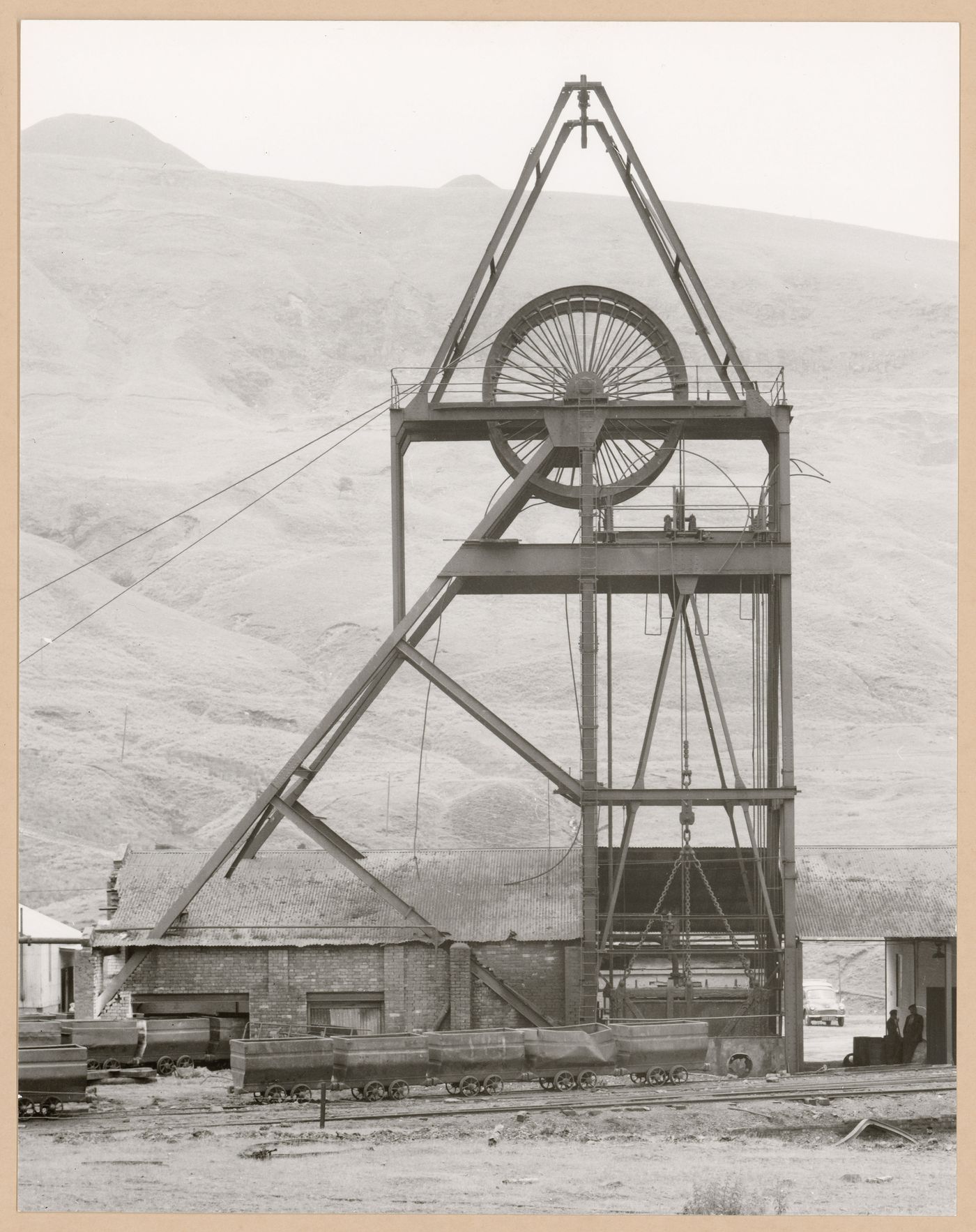 View of a minehead of Glenrhondda Colliery, Treherbert, Wales