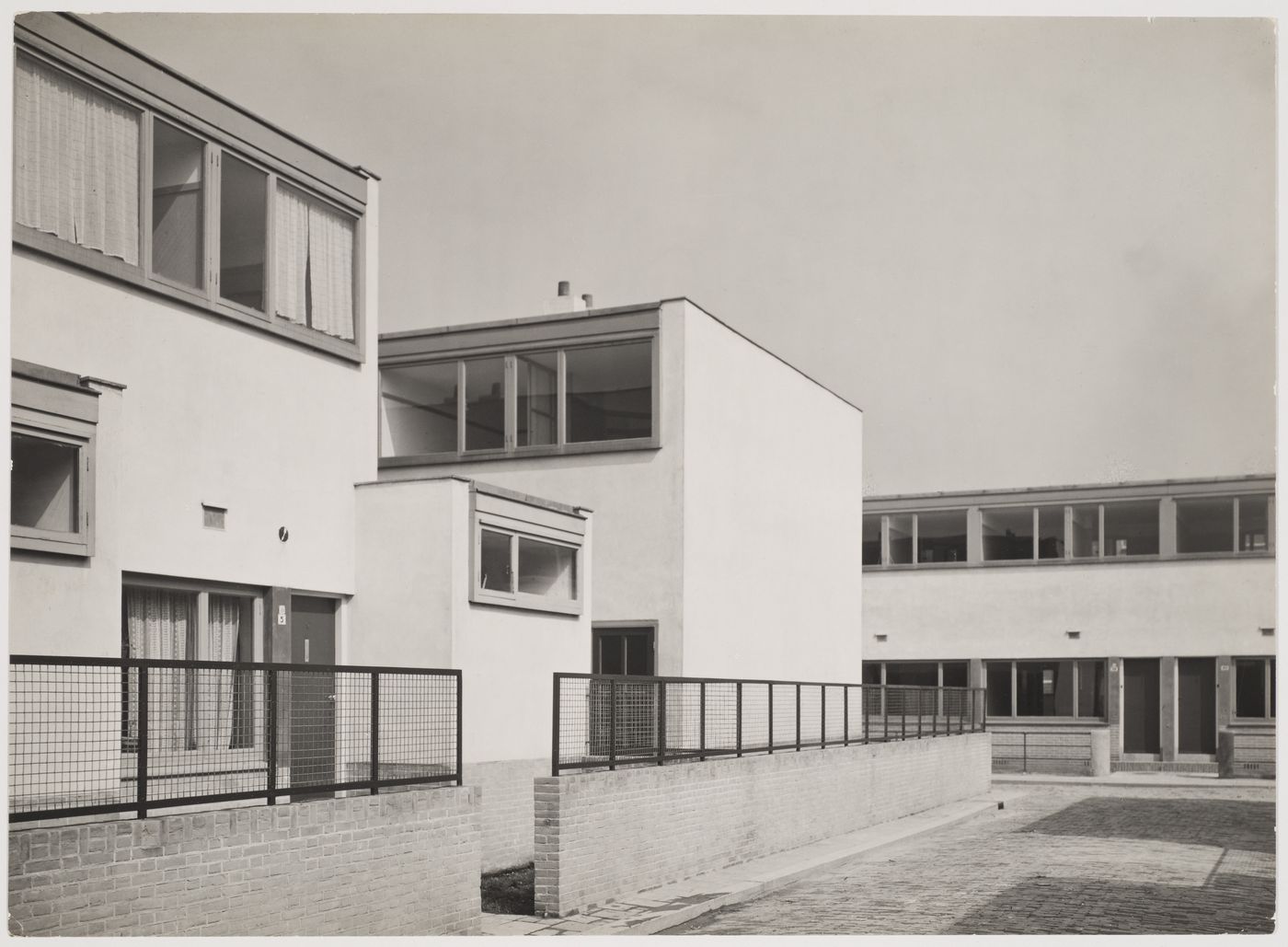 View of the principal façade of Kiefhoek Housing Estate, Rotterdam ...