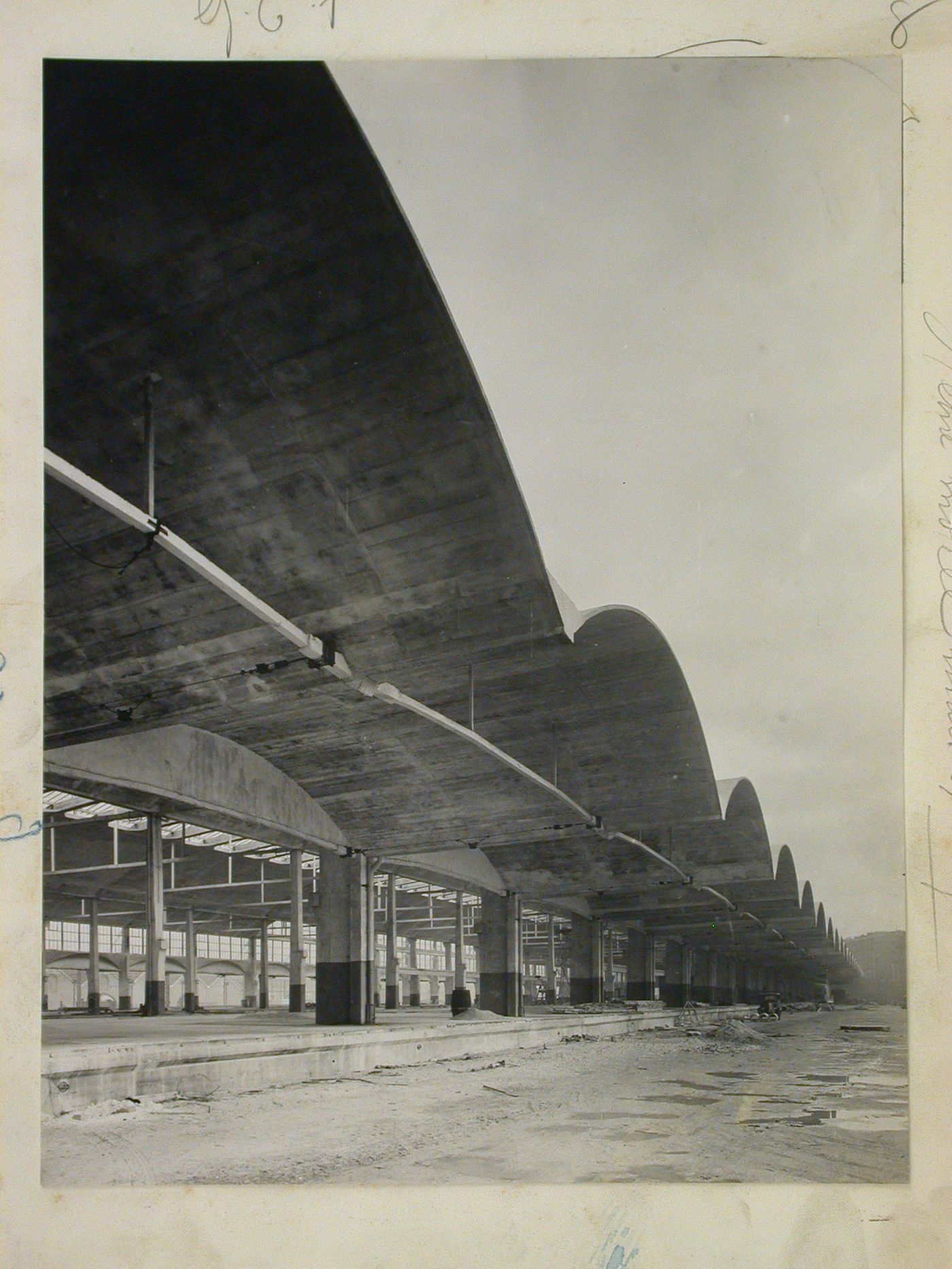 View of the freight forwarding area of the train station Paris ...