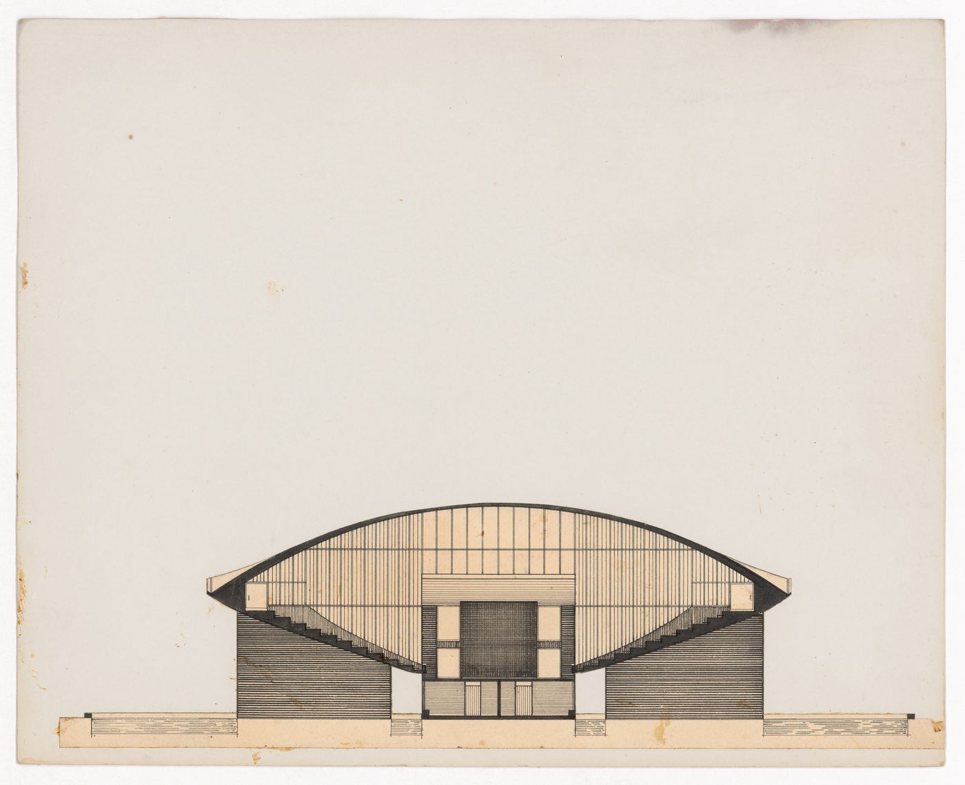 Senate section for The Shape of Cambridge: A Plan, Cambridge University, England