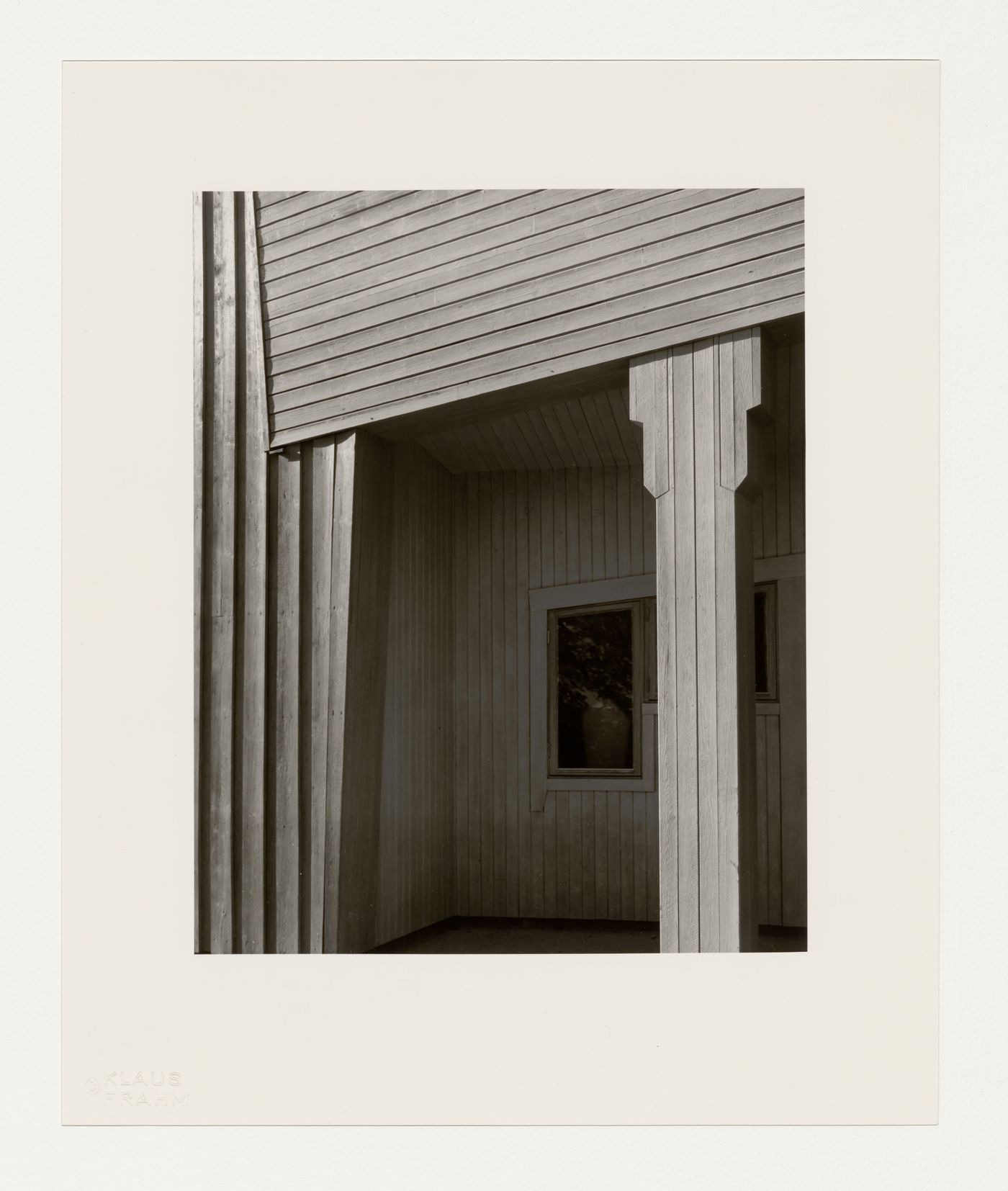 Detail of the wooden porch [?] of the Jo[e]berga Community Centre [?], Rudolf Steiner Teachers College, Järna, Sweden