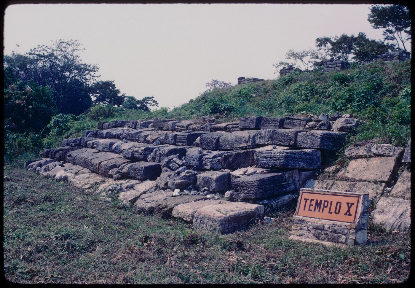 Travel slide, possibly Chichen Itza, Mexico
