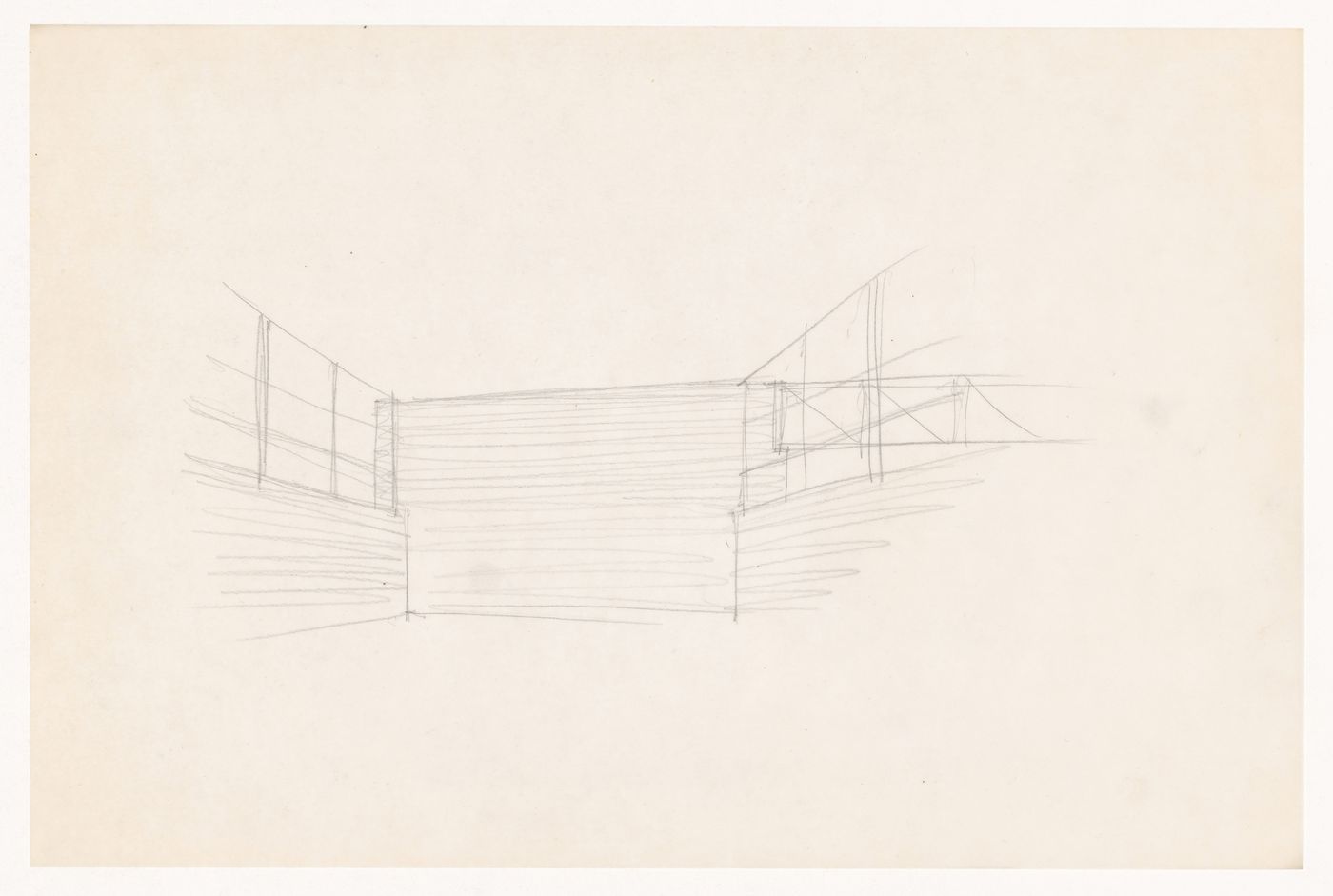 Perspective sketch for a court for the Gymnasium