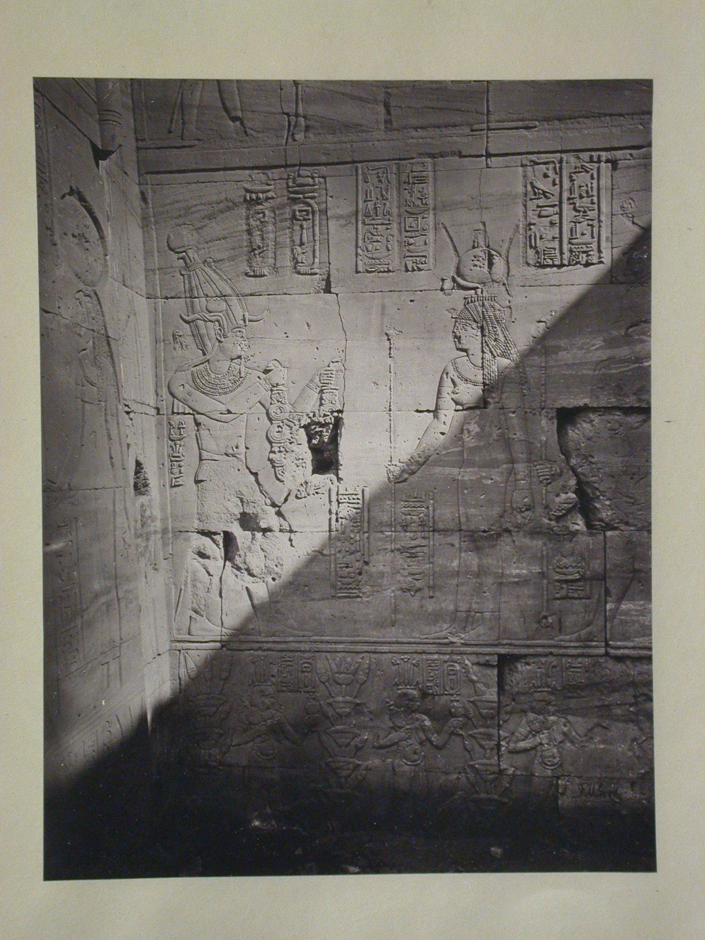 Temple of Dakkah, reliefs on wall, Nubia, Egypt