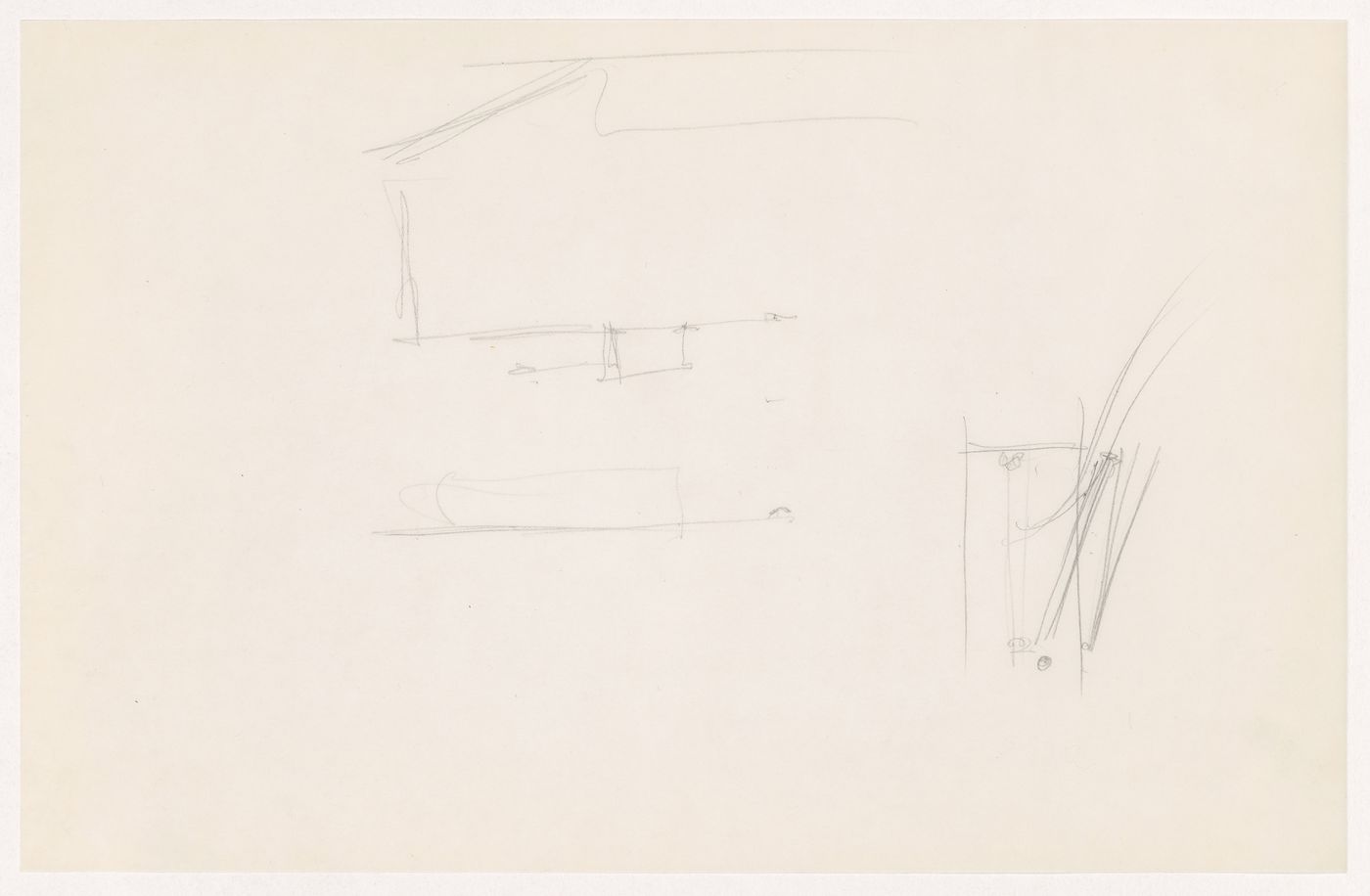 Unidentified sketches, possibly for the Metallurgy Building, Illinois Institute of Technology, Chicago