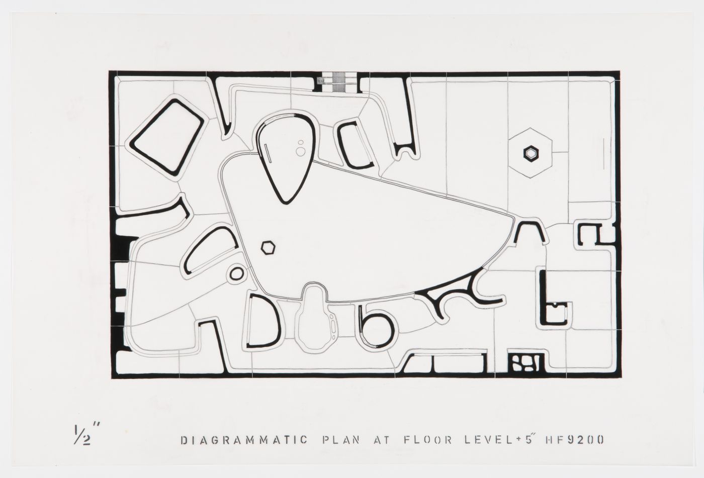 Plan for five inches above the floor level, House of the Future, Daily Mail Ideal Homes Exhibition, London, England