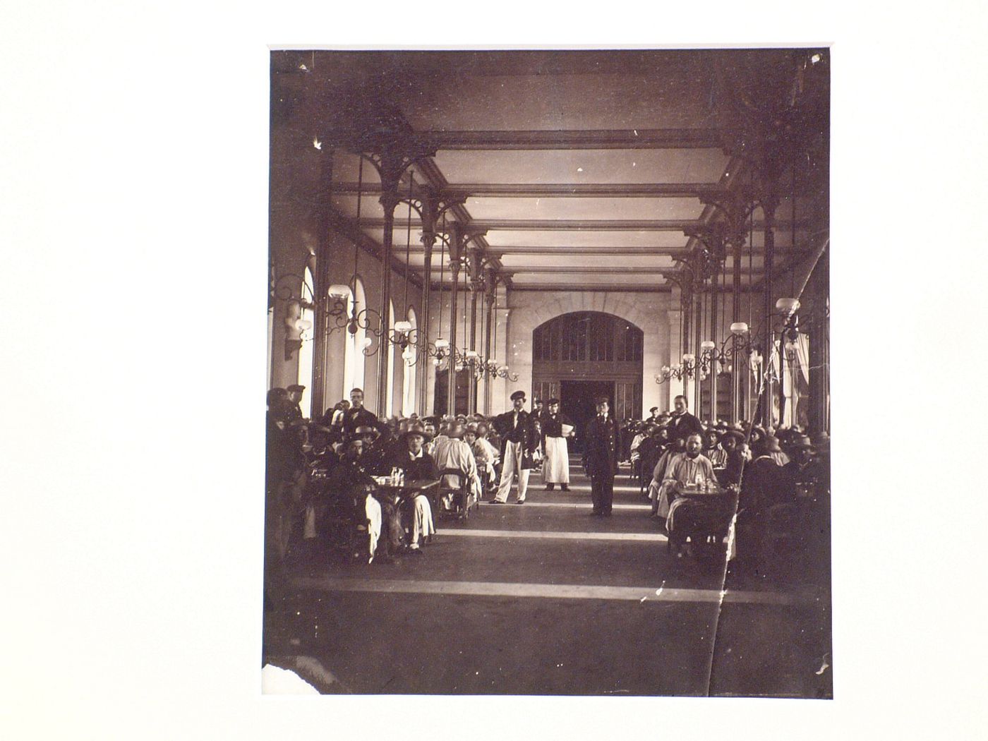 Imperial Asylum, interior view of the Refectory, Vincennes, France