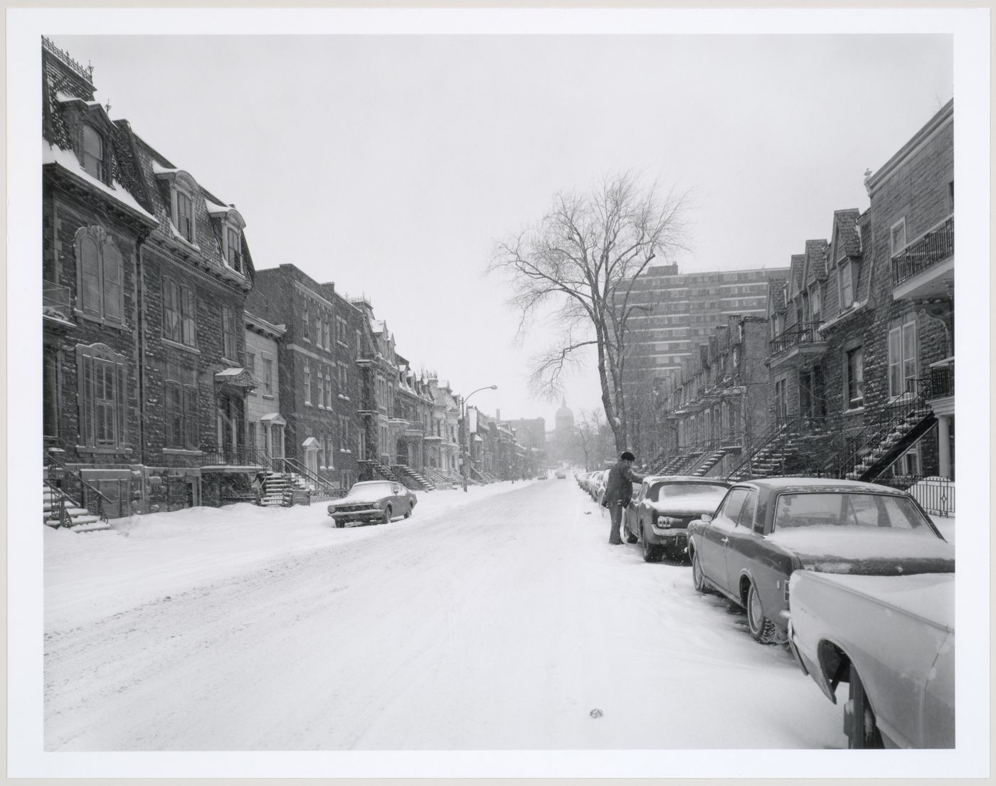 Milton Park Project: Looking north on Sainte-Famille from Milton Street, Montréal, Québec