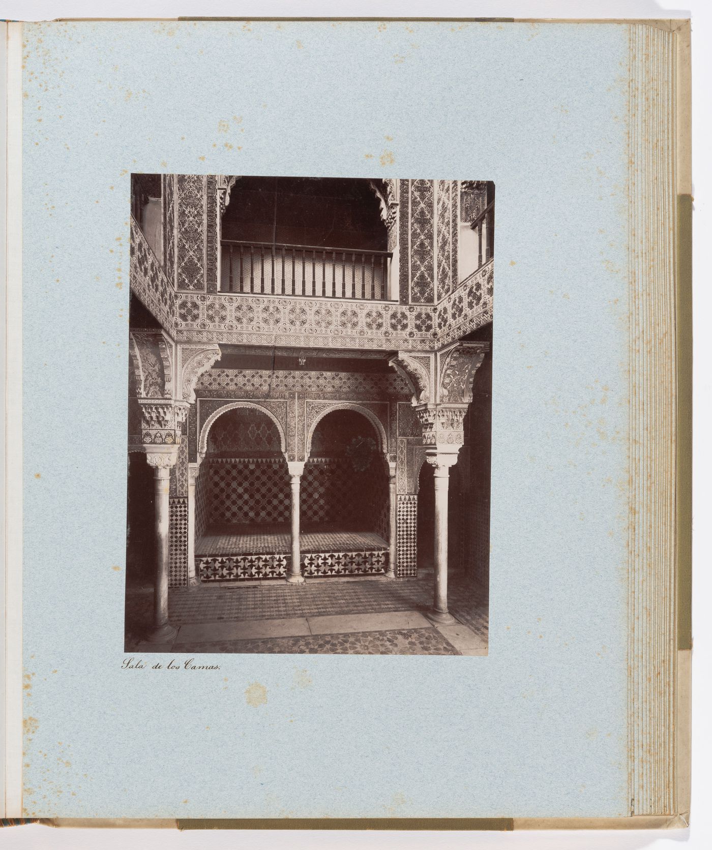 Interior view of Hall of the Beds, Alhambra, Granada, Spain
