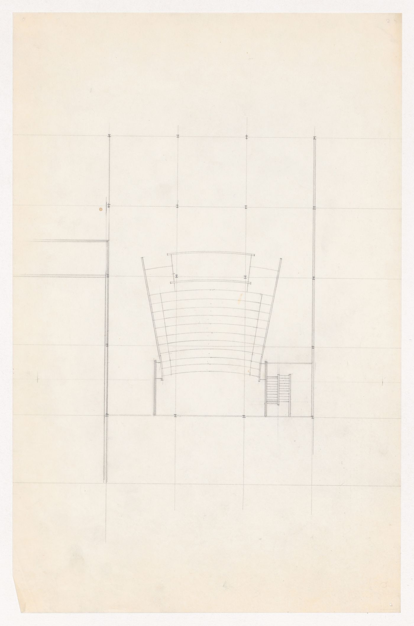 Plan for an auditorium for the Metallurgy Building, Illinois Institute of Technology, Chicago