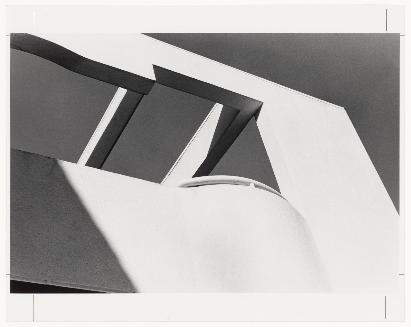 Benacerraf House Addition, abstract architectural view, cut-out shape in wall, Princeton, New Jersey