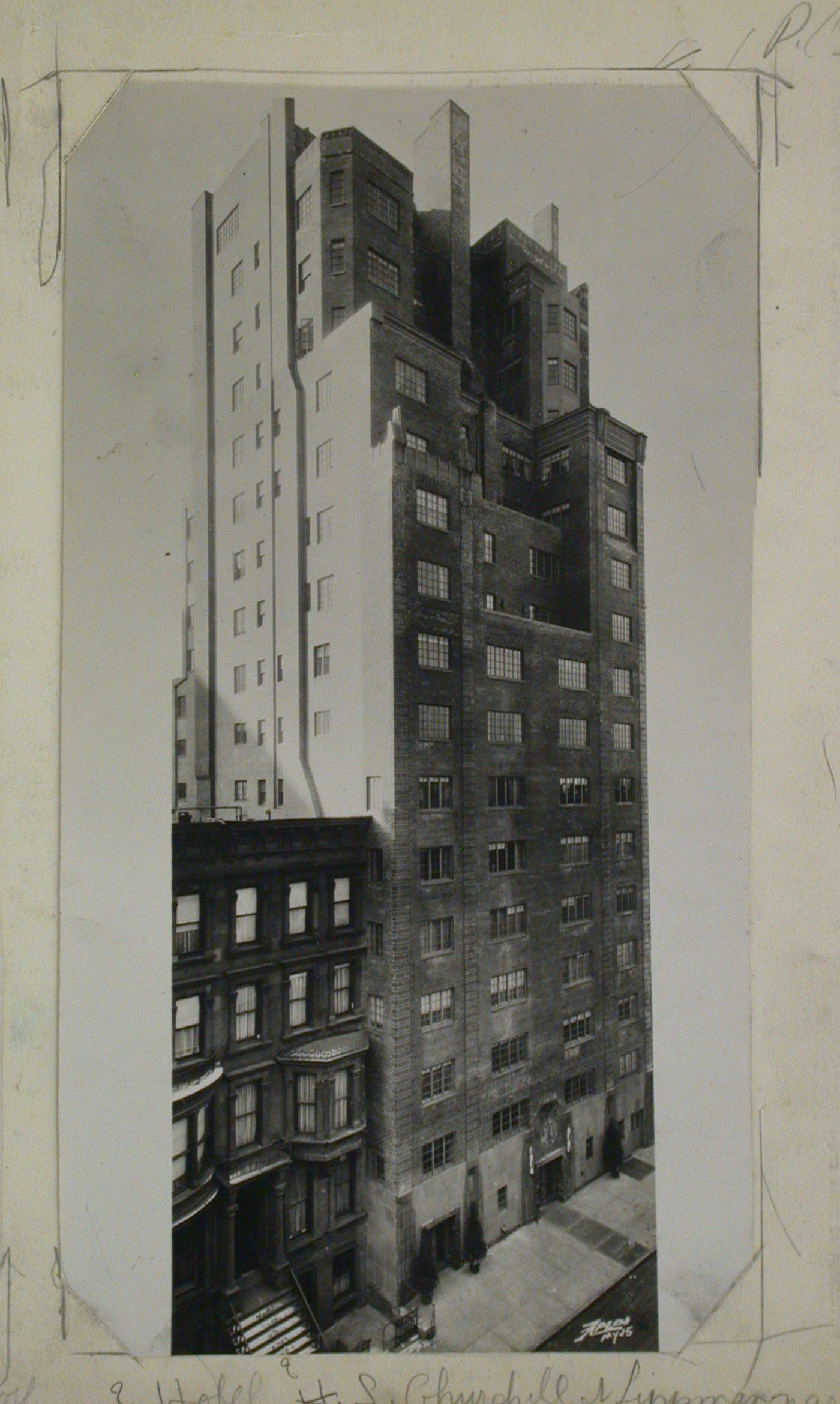 Hotel. H.S. Churchill & Lippmann, architectes à New York