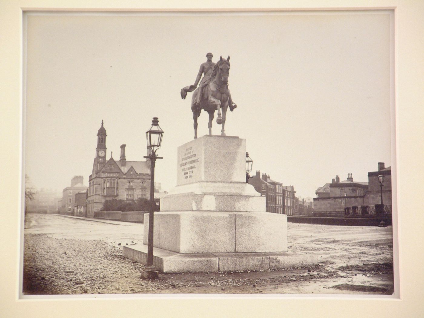 View of the Viscount Combermere's Monument, head on, Chester, England