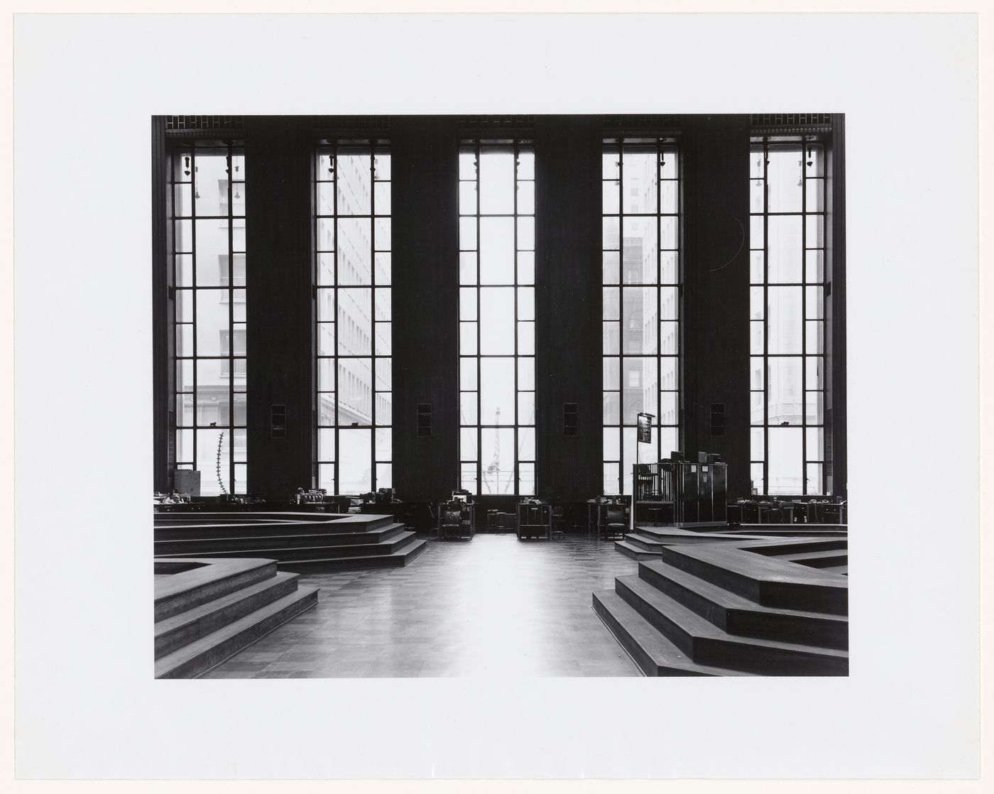 Interior view of a room in the Chicago Board of Trade building, 141 West Jackson Boulevard, Chicago, Illinois, United  States