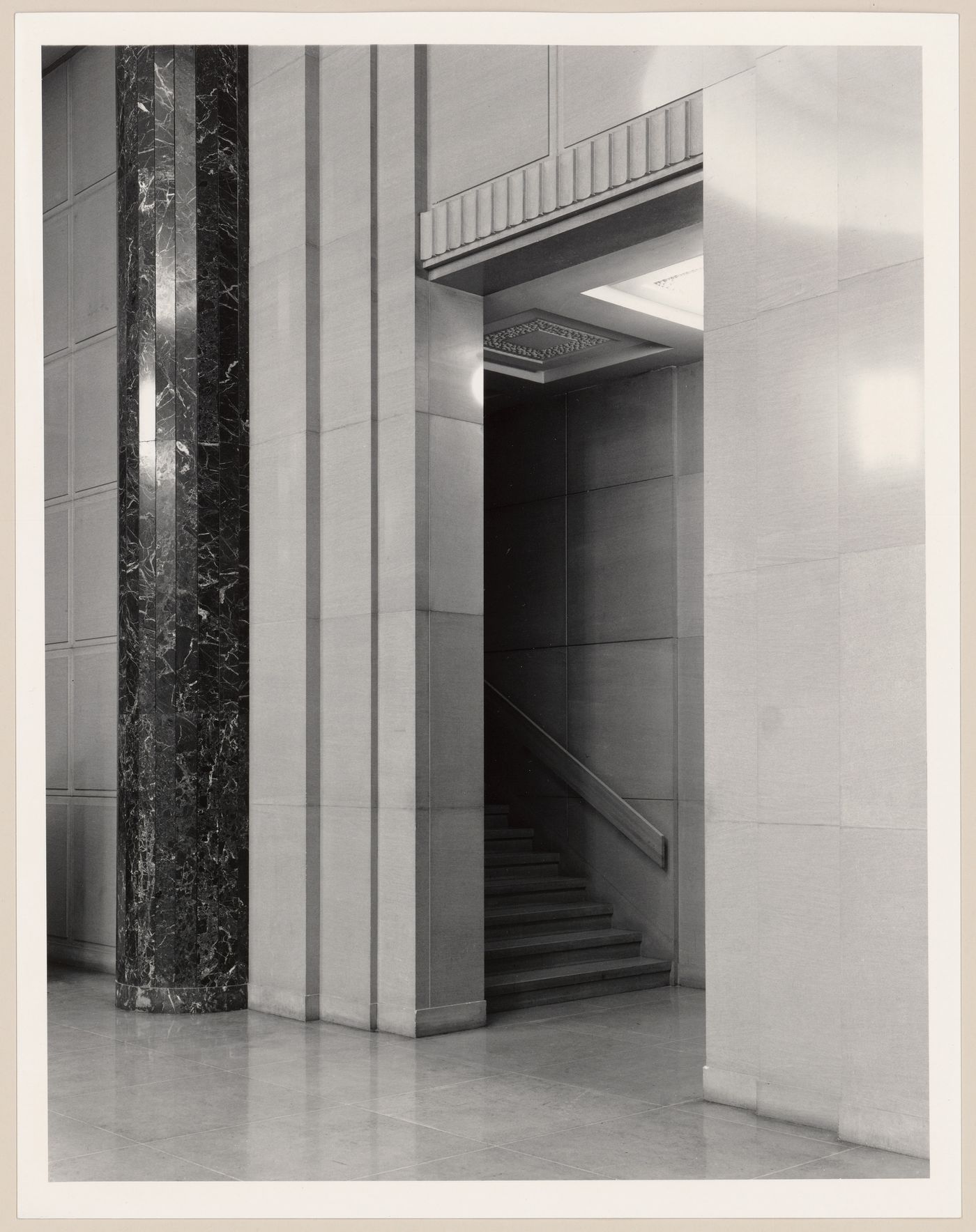 Side staircase (west) of lobby, Université de Montréal, Montréal, Québec