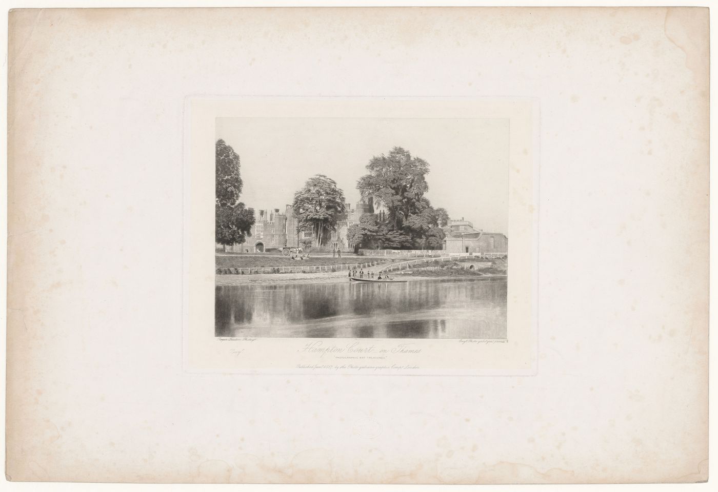 General view from river, Hampton Court, London, England