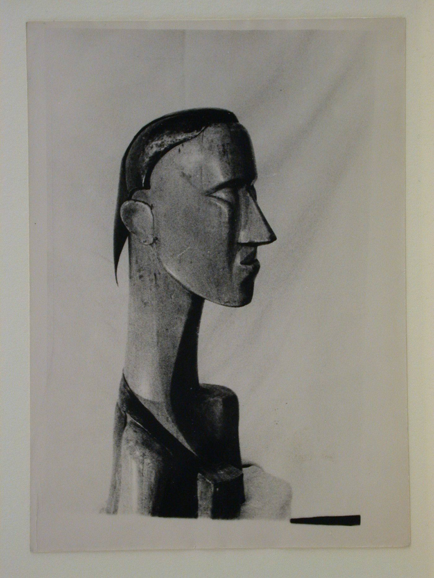 View of a scuplted bust, Soviet Union