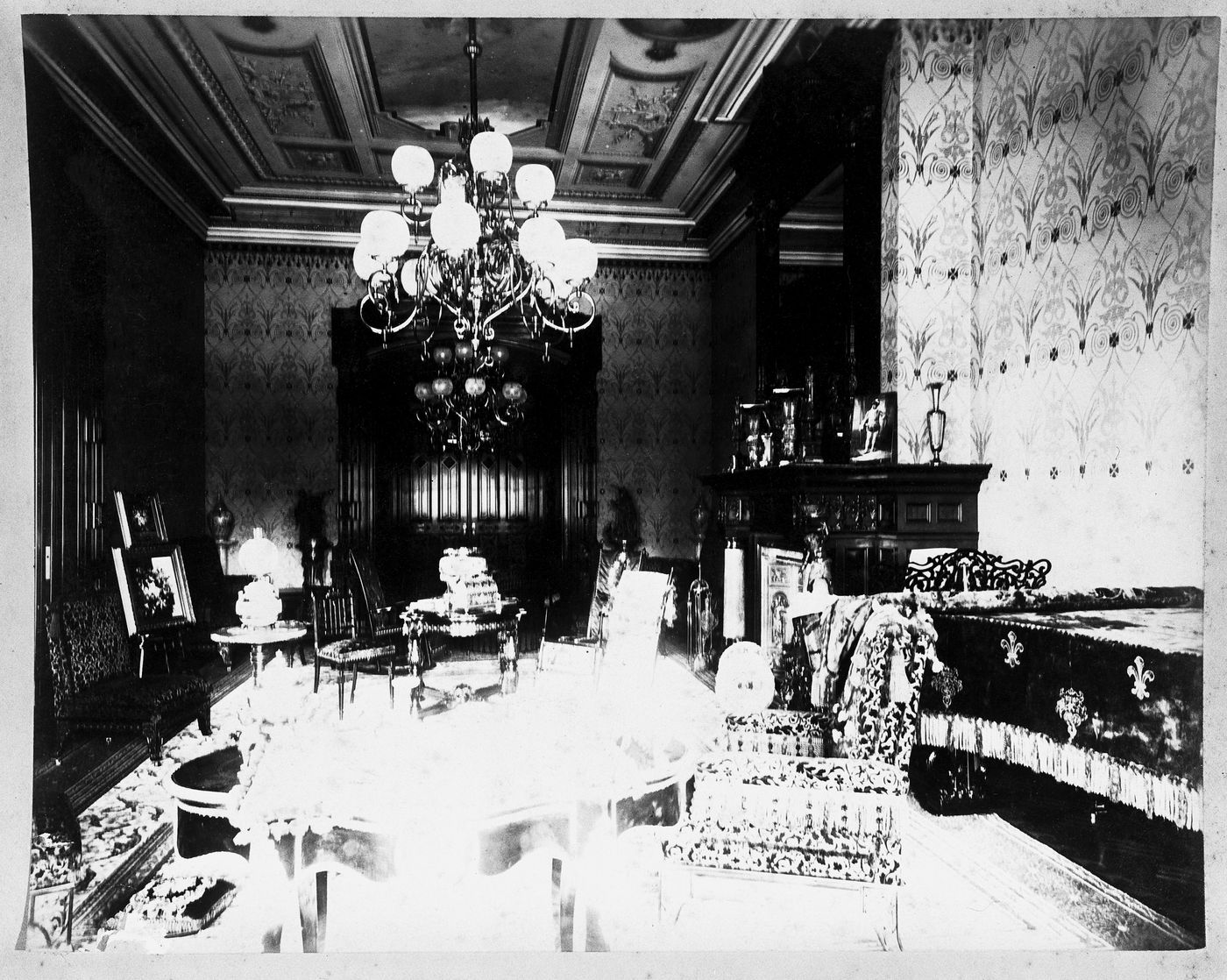 Room interior, Linden Towers, James Clair Flood Estate, Atherton, California