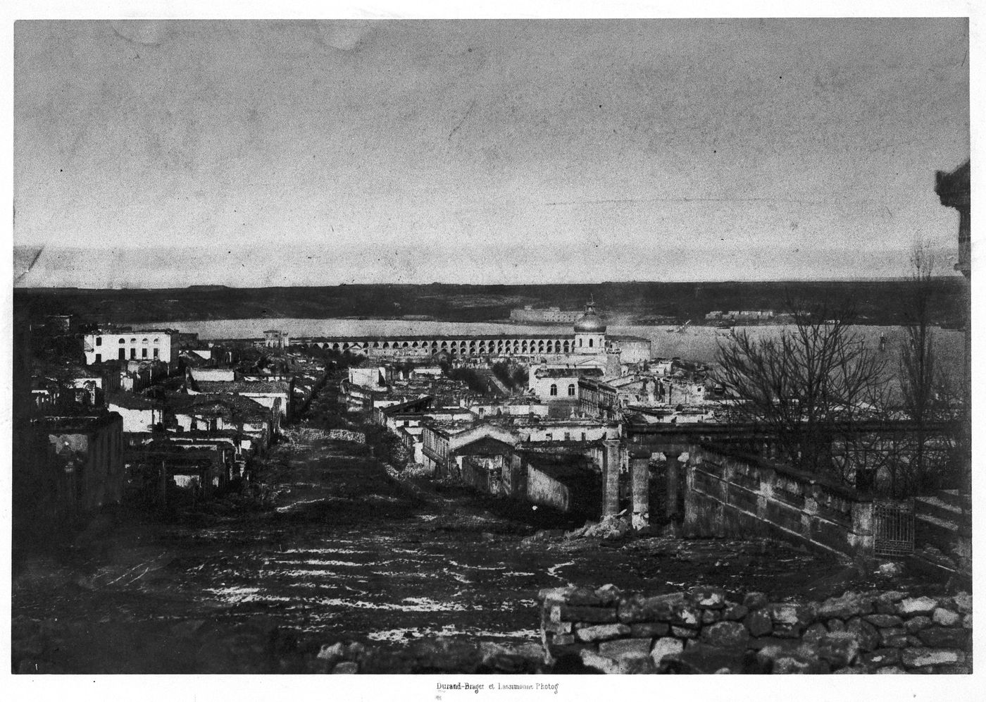 View of town and Fort Nicolas intact, Sevastopol, Crimea, Ukraine