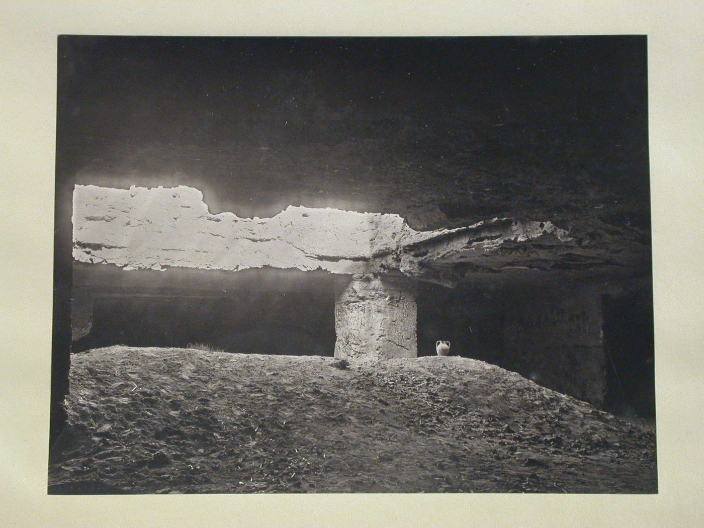 Catacombs of Kom-al Shukata (Hill of Potsherds) on southern slope of hill [?], Alexandria, Egypt