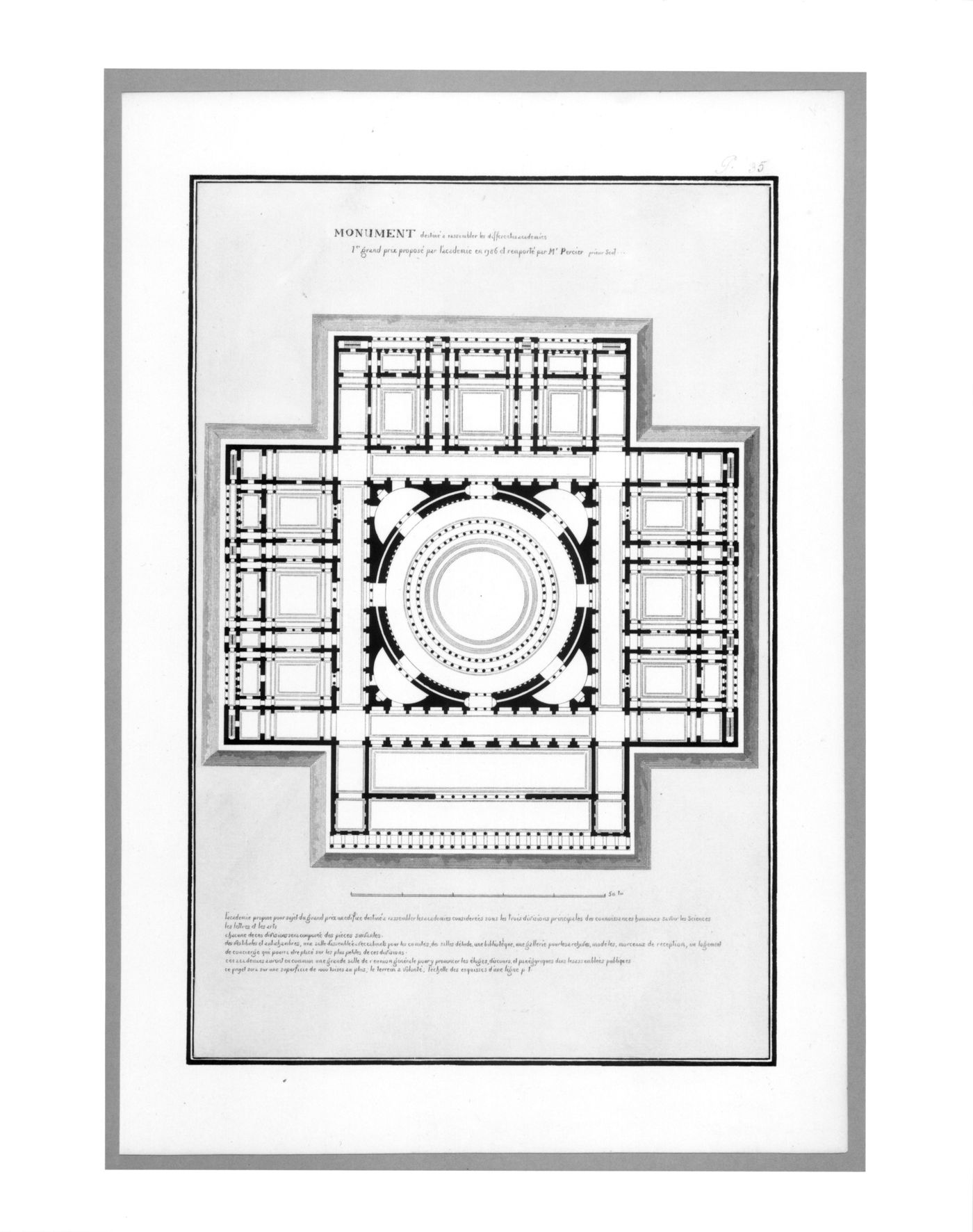 Academ.d'Architecture-Monument of diff.academ.1786M.Percier