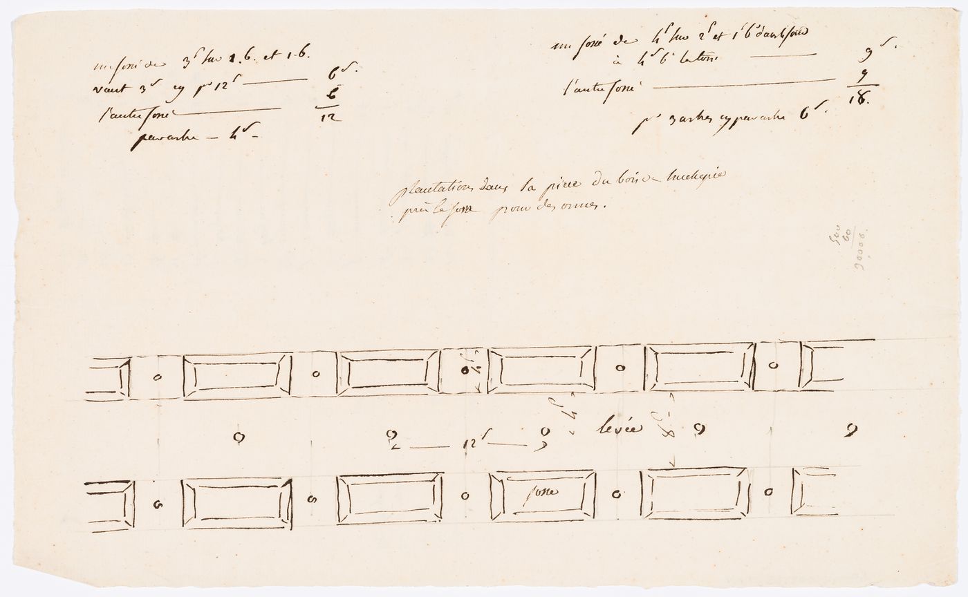 Plan for a levee, Domaine de La Vallée