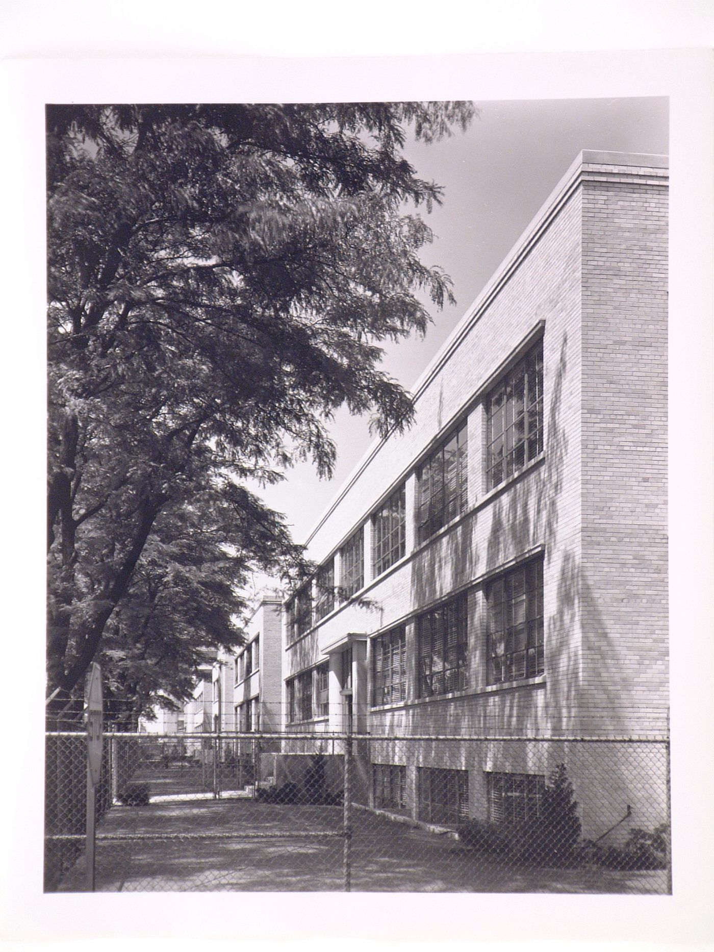 View of the principal façade of Building No. 300, Chrysler Corporation Highland Park Plant, Highland Park, Michigan