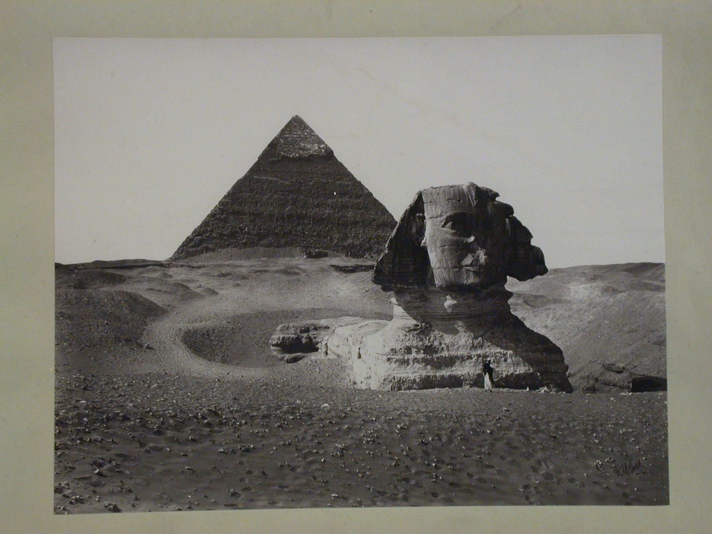 The Sphinx in foreground with the Pyramid of Khafre in the background, Giza, Egypt