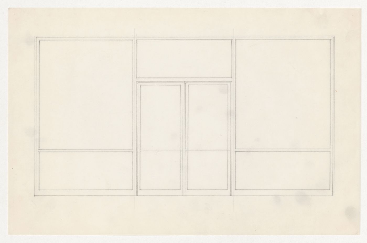 Elevation for entrance for the Metallurgy Building, Illinois Institute of Technology, Chicago