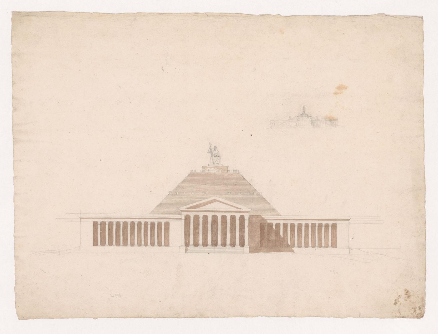 Design for a Mausoleum - elevation
