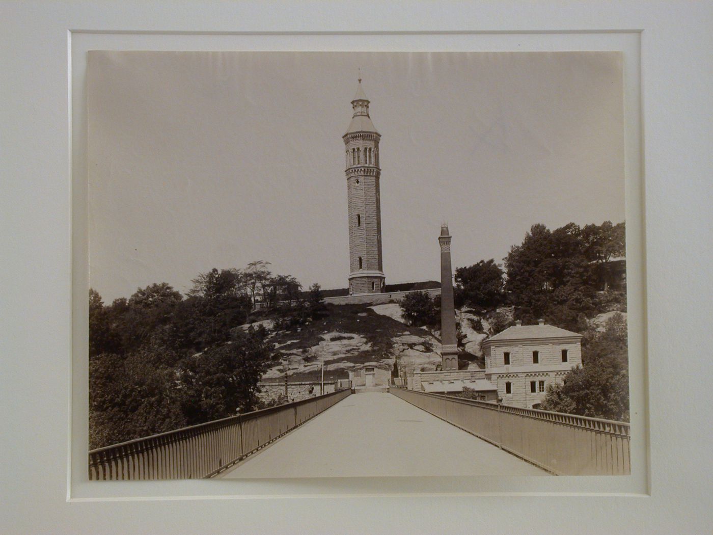 View of towers in central Park, New York City, New York