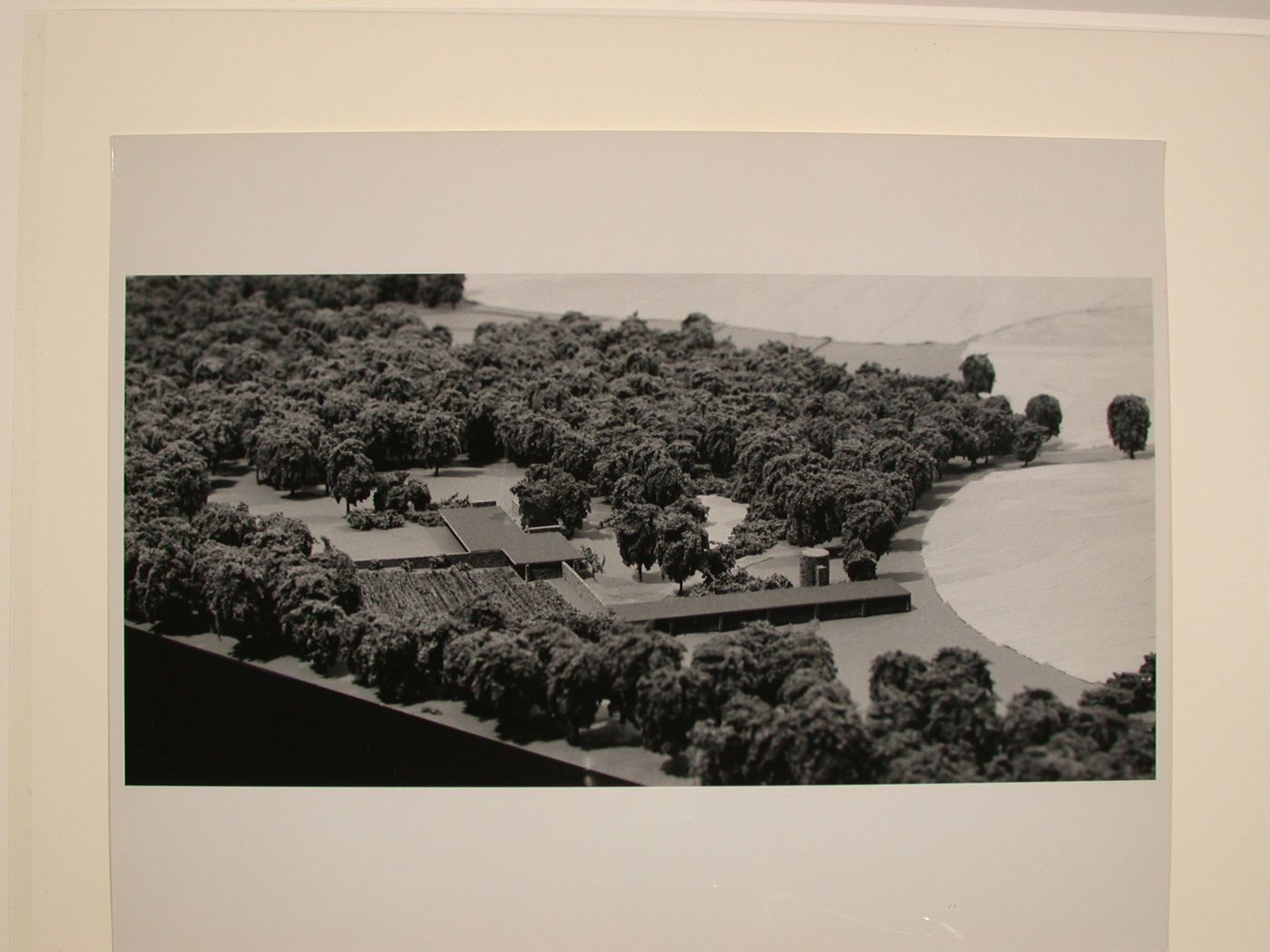 Photograph of a detail of a model for a typical 80-Acre Farm
